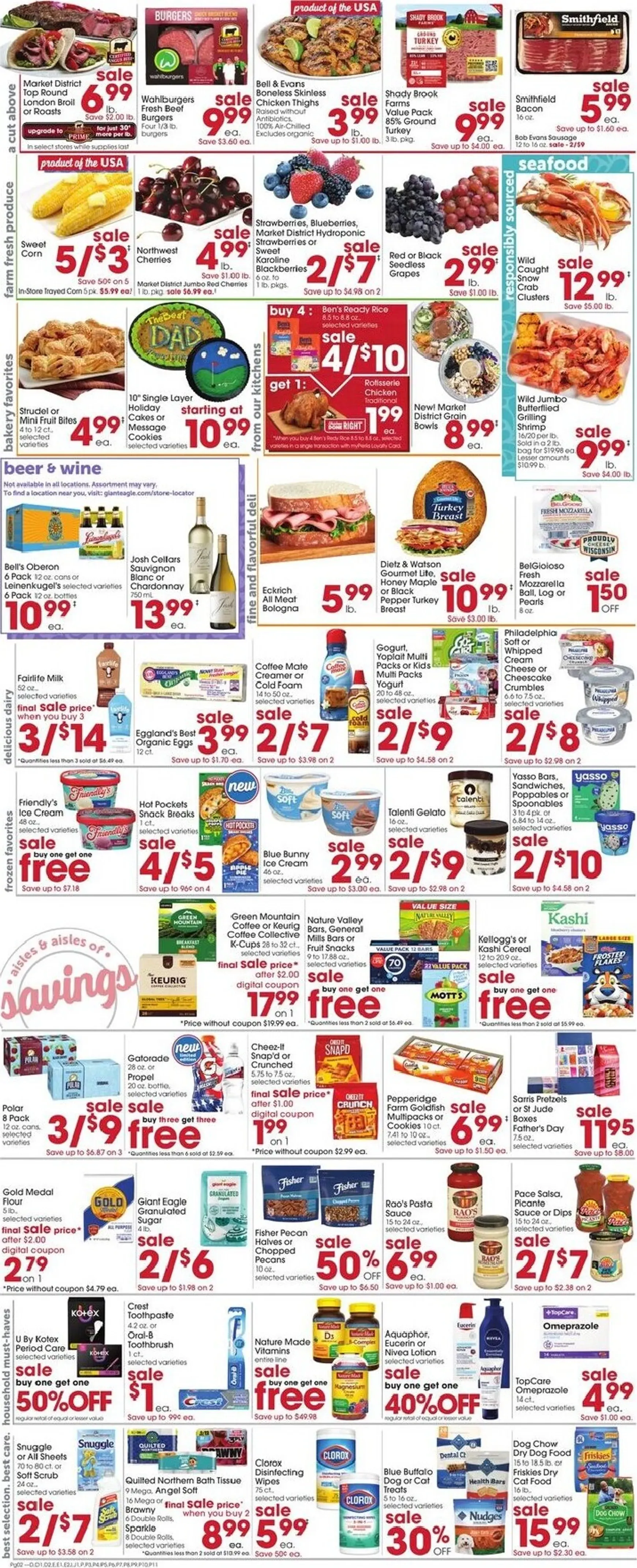 Weekly promotion Current Giant Eagle leaflet valid from Thursday 06/18/2026 to Wednesday 06/24/2026 spanning from June 18 to June 24 2026 - Page 3 for Catalogue 365
