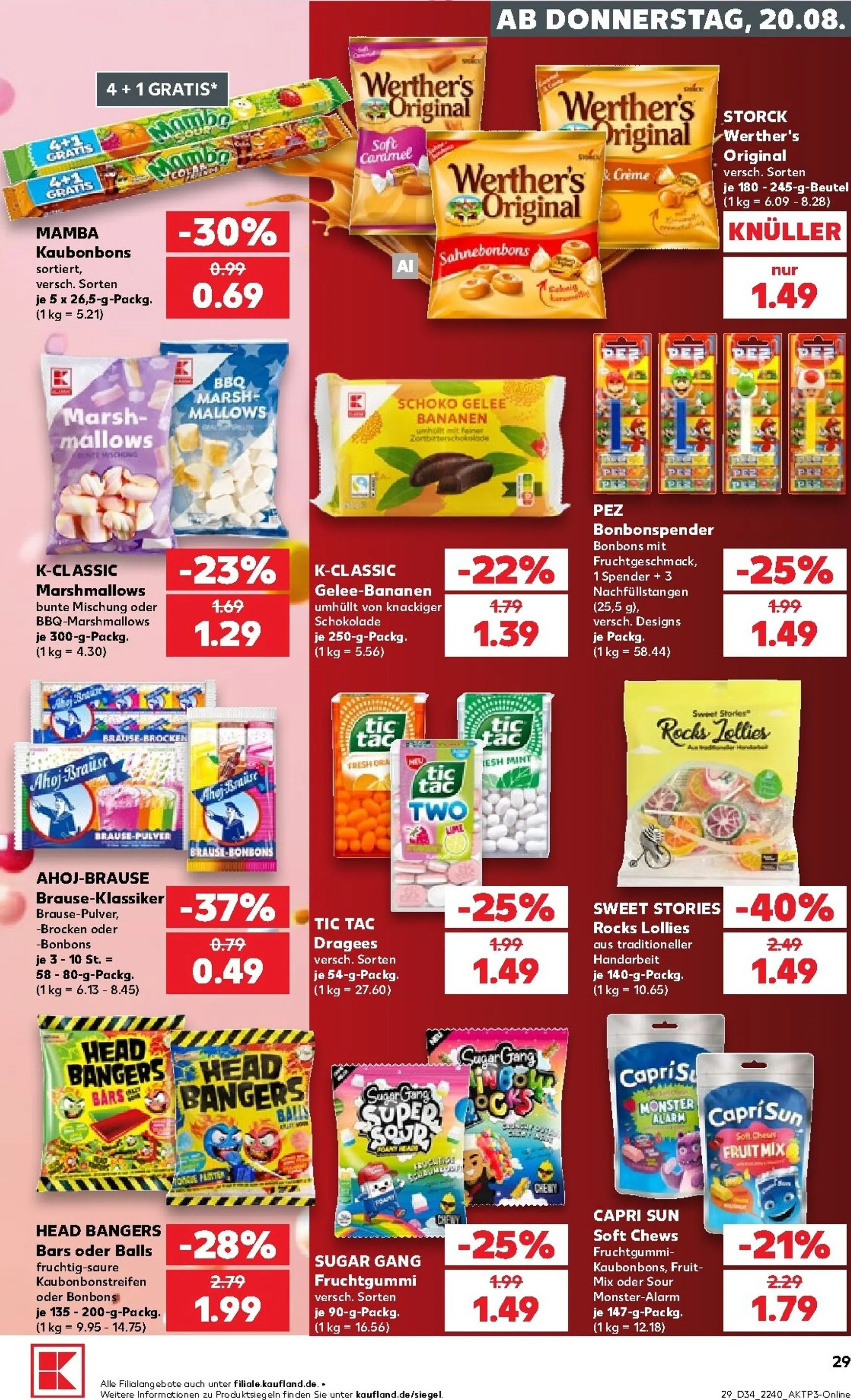 Kaufland Prospekt nächste Woche – von Donnerstag 20.08.2026 bis Mittwoch 26.08.2026 von 20. August bis 26. August 2026 - Prospekt seite 29
