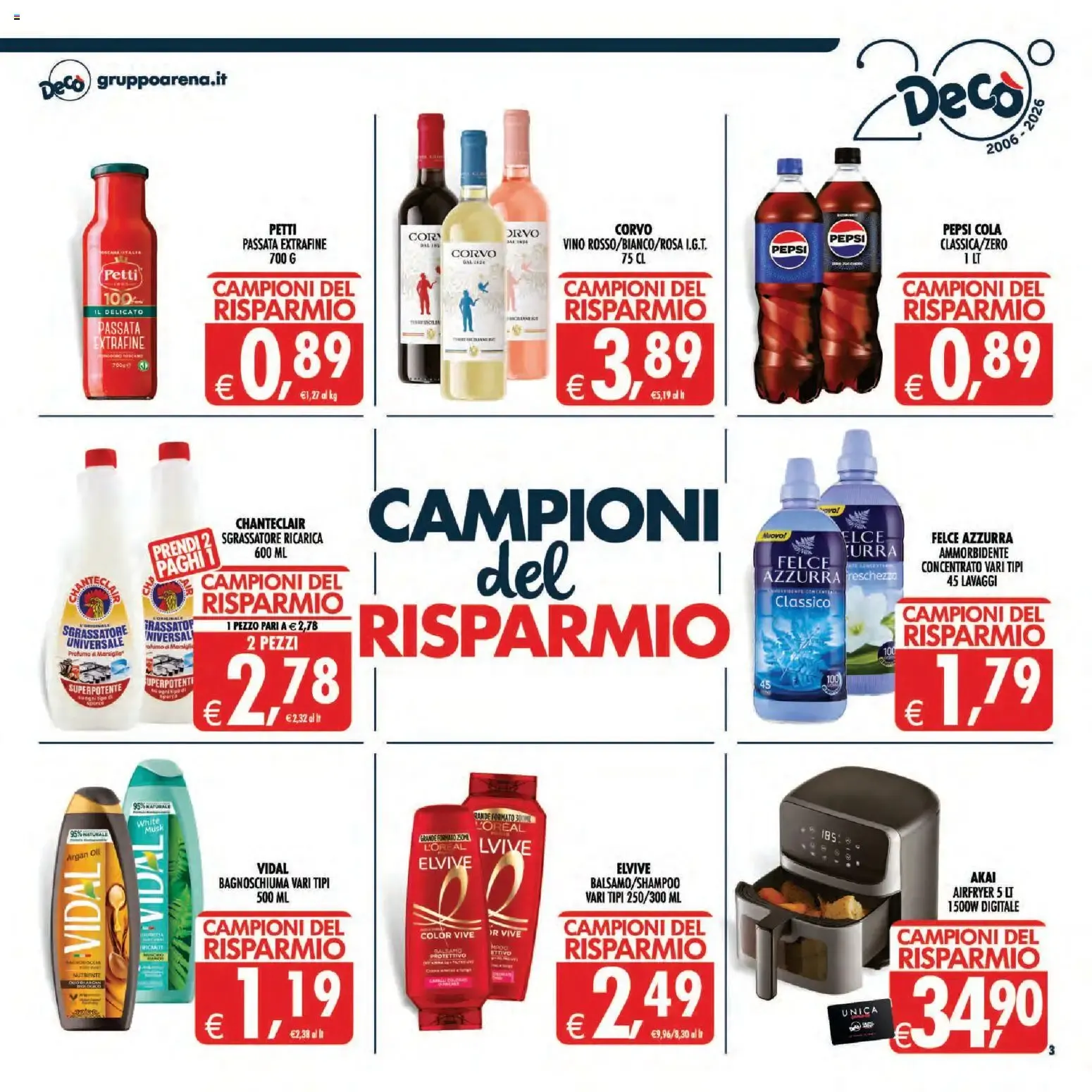 Nuovo Decò volantino Maxistore, Supermercati, Local Sicilia dal 01/09/2026 > offerte anteprima 🛍️ da 1 settembre a 10 settembre di 2026 - Pagina del volantino 3