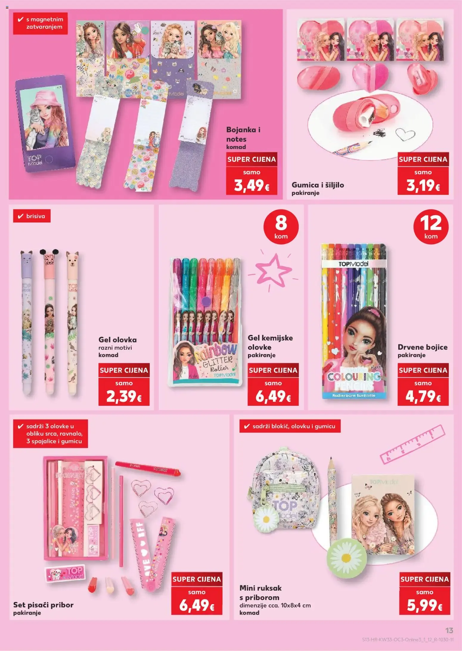 Katalog Kaufland Hura! Počinje škola! (¡Hurra! ¡Empieza el colegio!) od 10. kolovoza do 13. rujna 2026. - Pregled Stranica 13