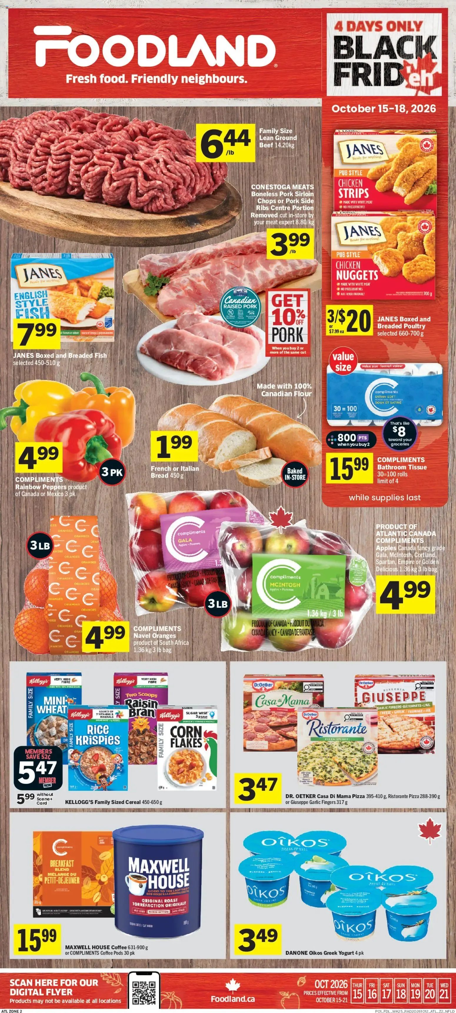 Foodland weekly flyer / circulaire from Oct 15, 2026 > weekly specials & deals