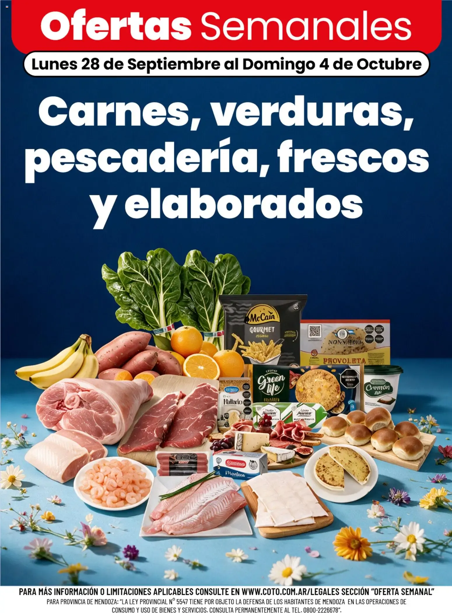 Ofertas de Ofertas Semanales de Carnes, verduras, pescadería, frescos y elaborados 28 de septiembre al 4 de octubre 2026 - Página 1 del catálogo