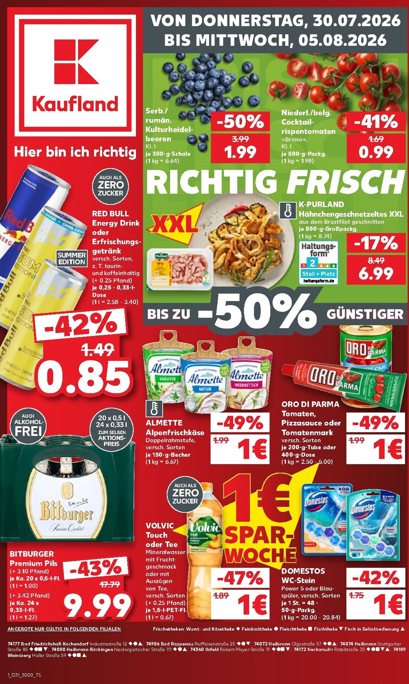 Neuer Kaufland Prospekt – von Donnerstag 30.07.2026 bis Mittwoch 05.08.2026