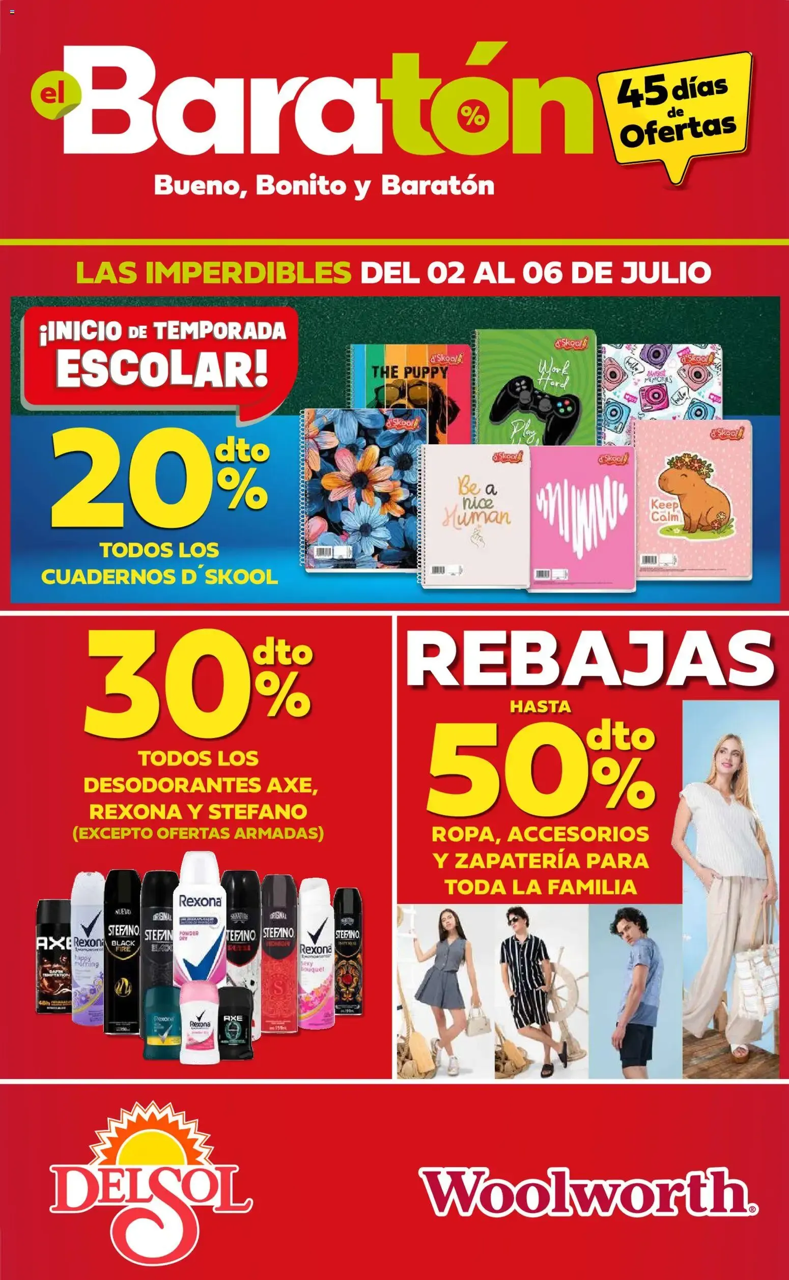 Catálogo de Del Sol y Woolworth catálogo Bueno, Bonito y Baratón (02/07/2026 - 06/07/2026) - catálogo en línea 2 de julio al 6 de julio 2026 - Pagina 1