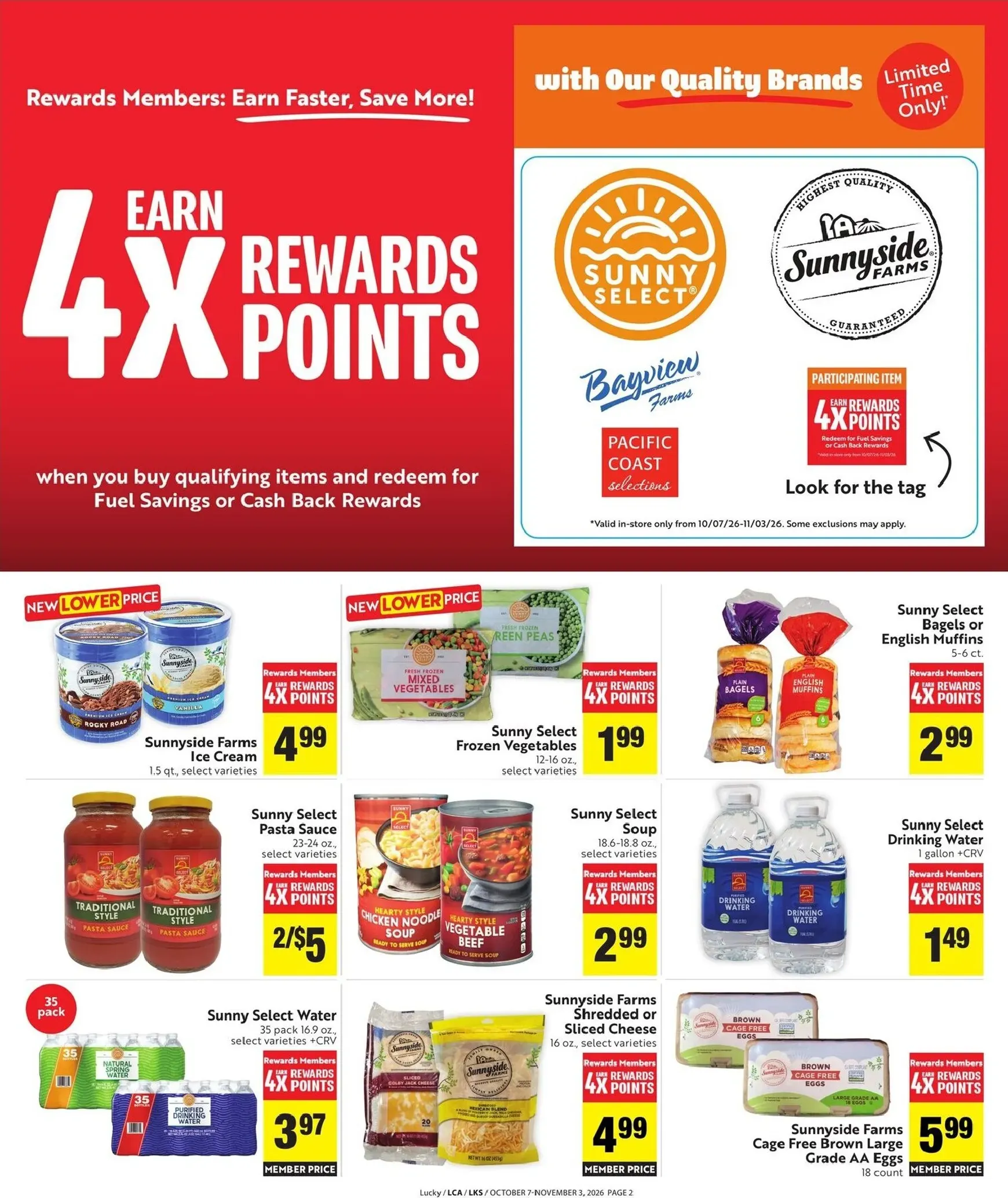 Weekly ad Current Lucky - Rewards Points leaflet valid from Wednesday 10/07/2026 to Tuesday 11/03/2026 from October 7 to November 3 2026 - Page 2
