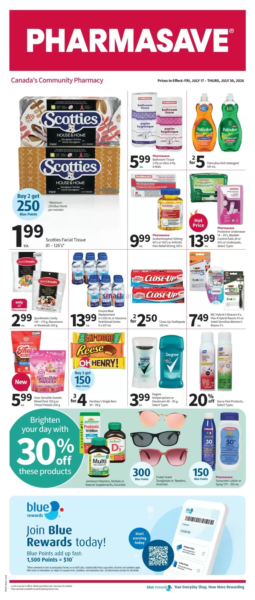 Pharmasave flyer from July 17 to July 30 2026 - flyer page 1