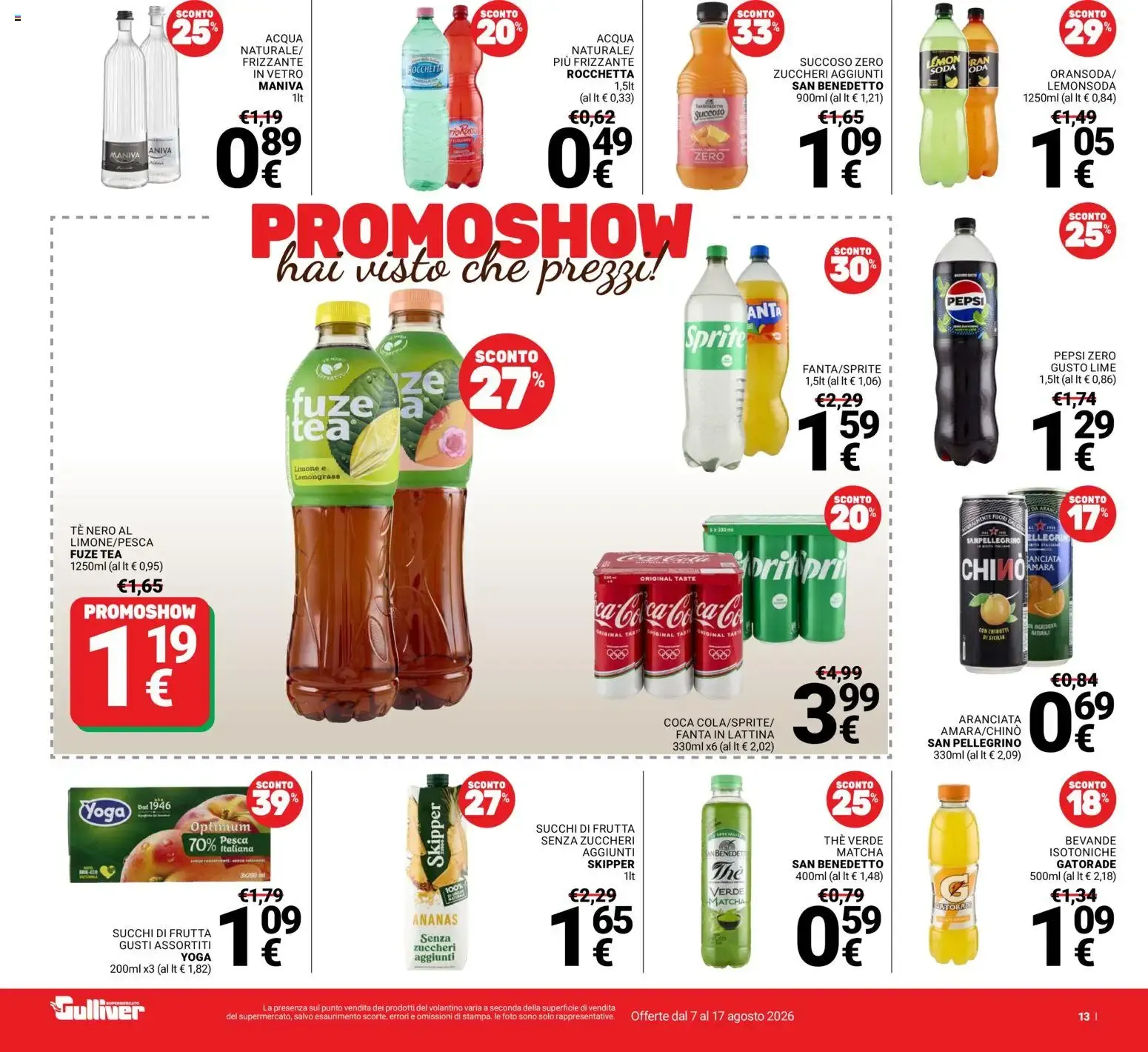 Nuovo Gulliver volantino dal 07/08/2026 > offerte anteprima 🛍️ da 7 agosto a 17 agosto di 2026 - Pagina del volantino 13