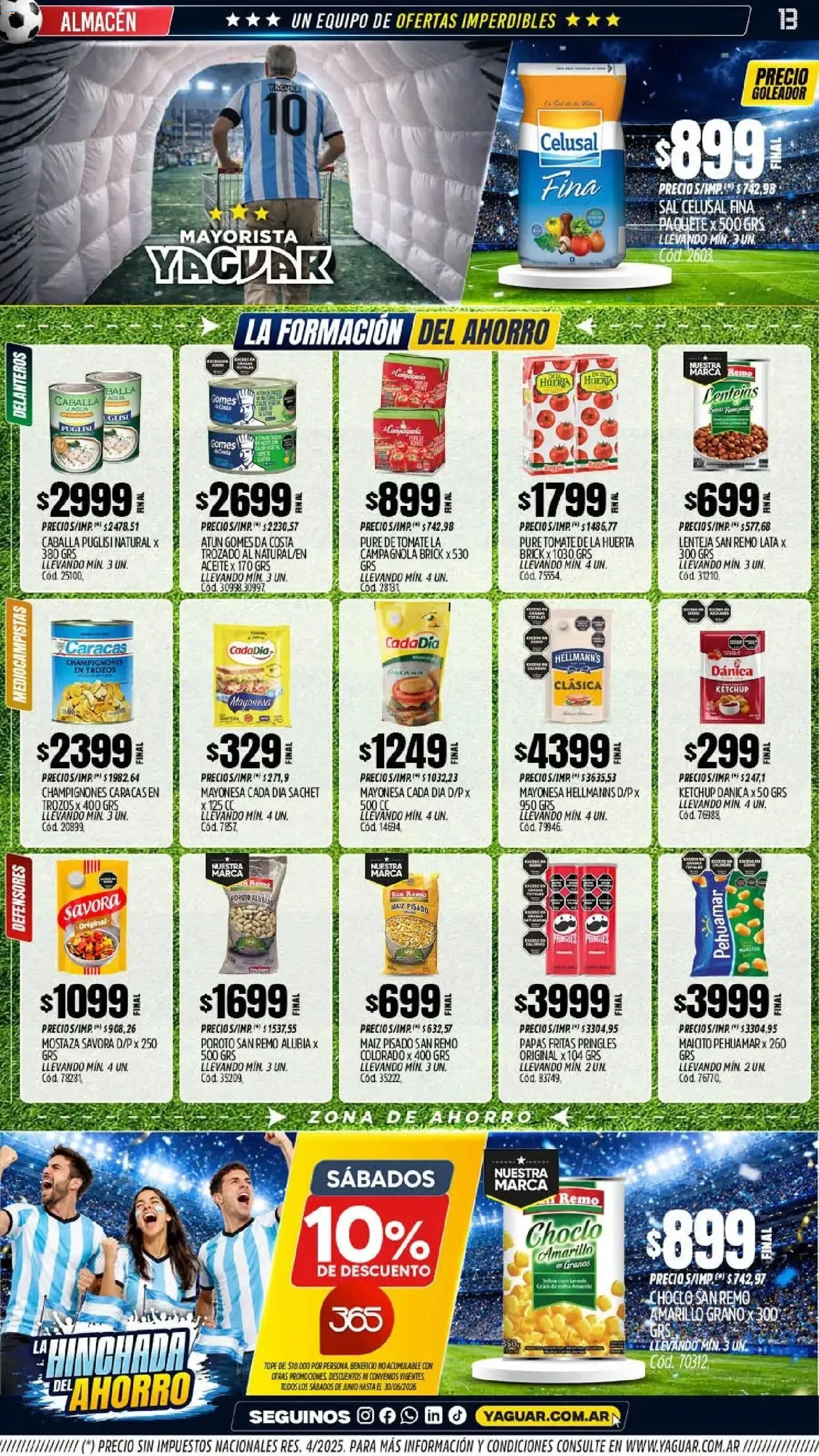 Ofertas de Mayorista Yaguar - La Hinchada del Ahorro 15 de junio al 21 de junio 2026 - Página 12 del catálogo