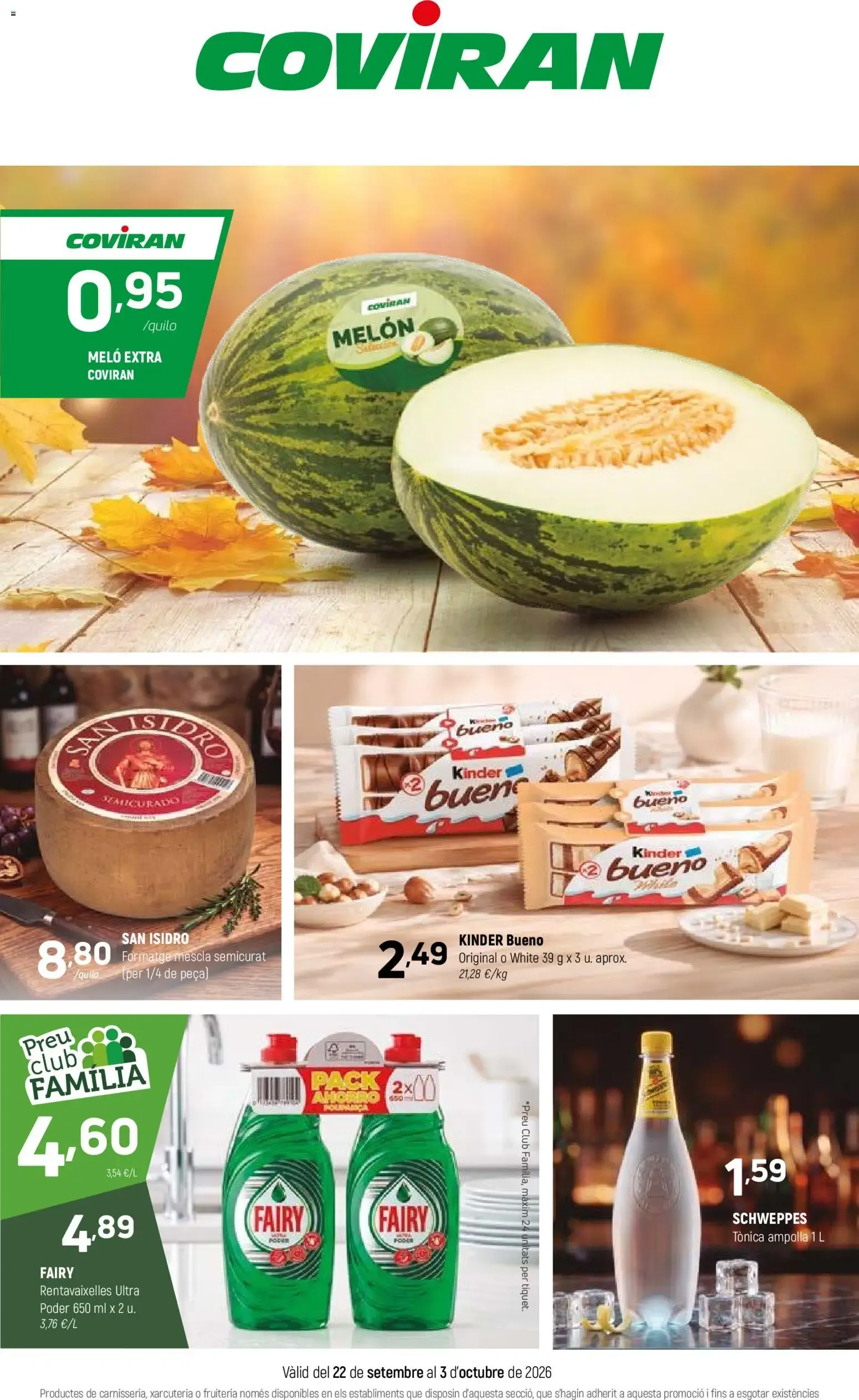 Catálogo de Folleto de Ofertas Coviran 22 de septiembre al 3 de octubre 2026 - Página 1