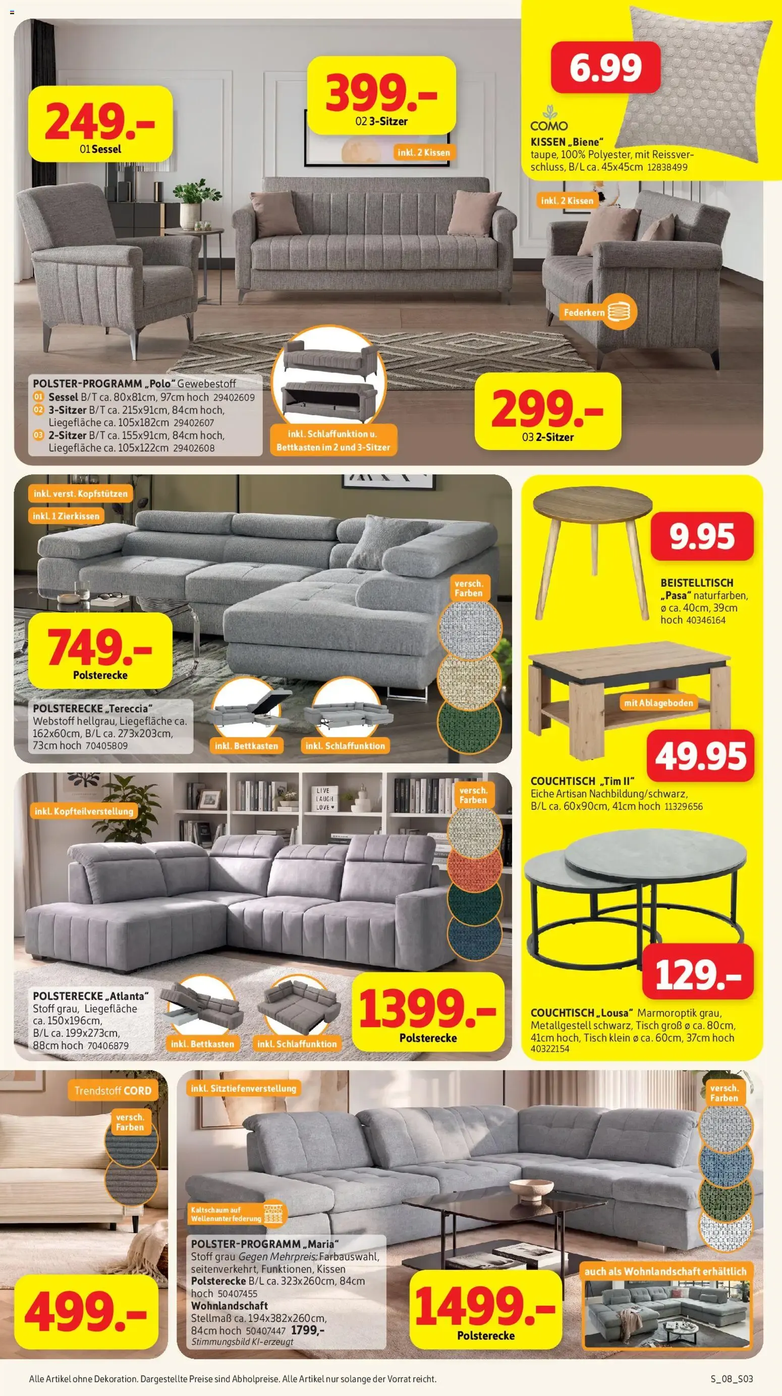 Sconto – Deutschlands günstigstes Möbelhaus! SSV 15% auf alles von 16. September bis 13. Oktober 2026 - Prospekt seite 3