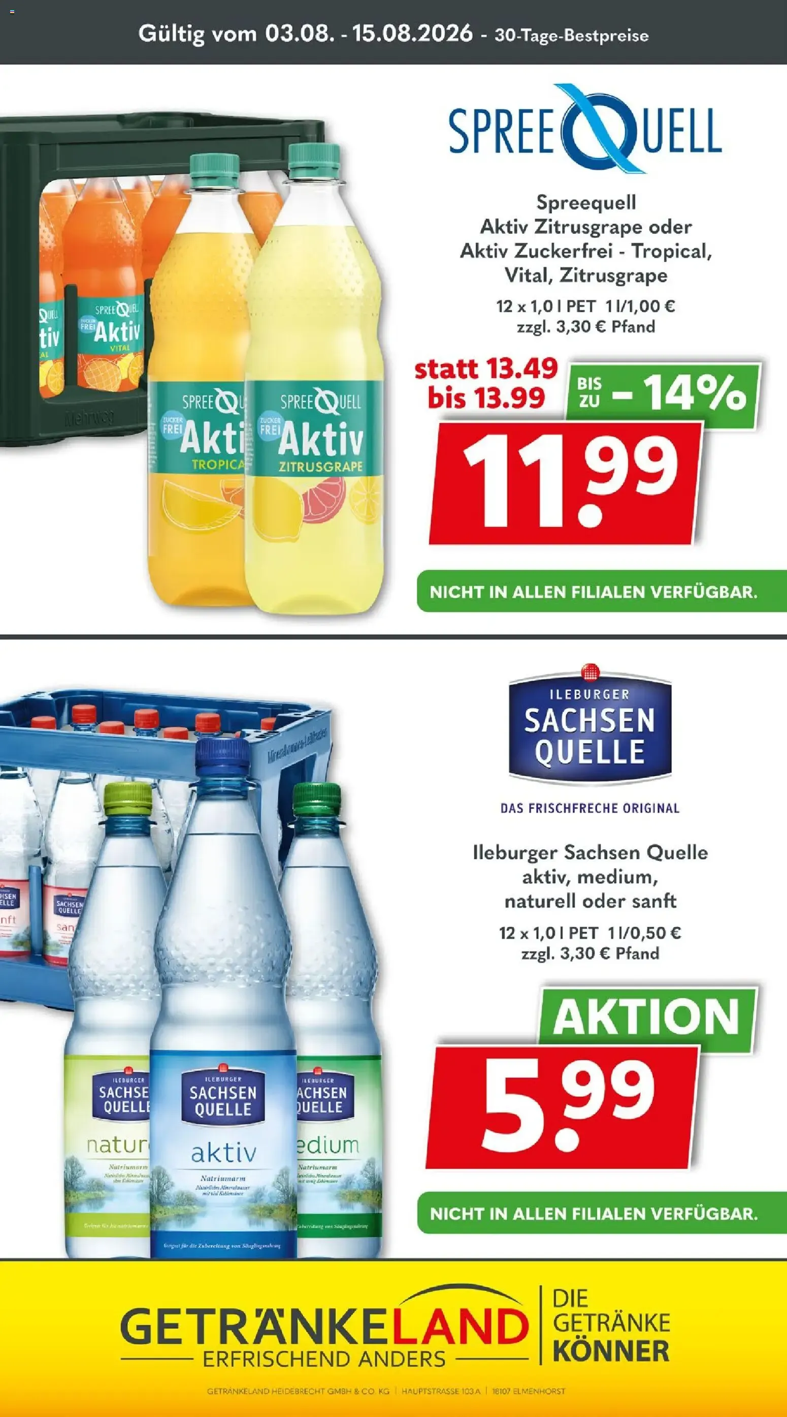 Getränkeland Jubelpreise von 17. August bis 29. August 2026 - Prospekt seite 11