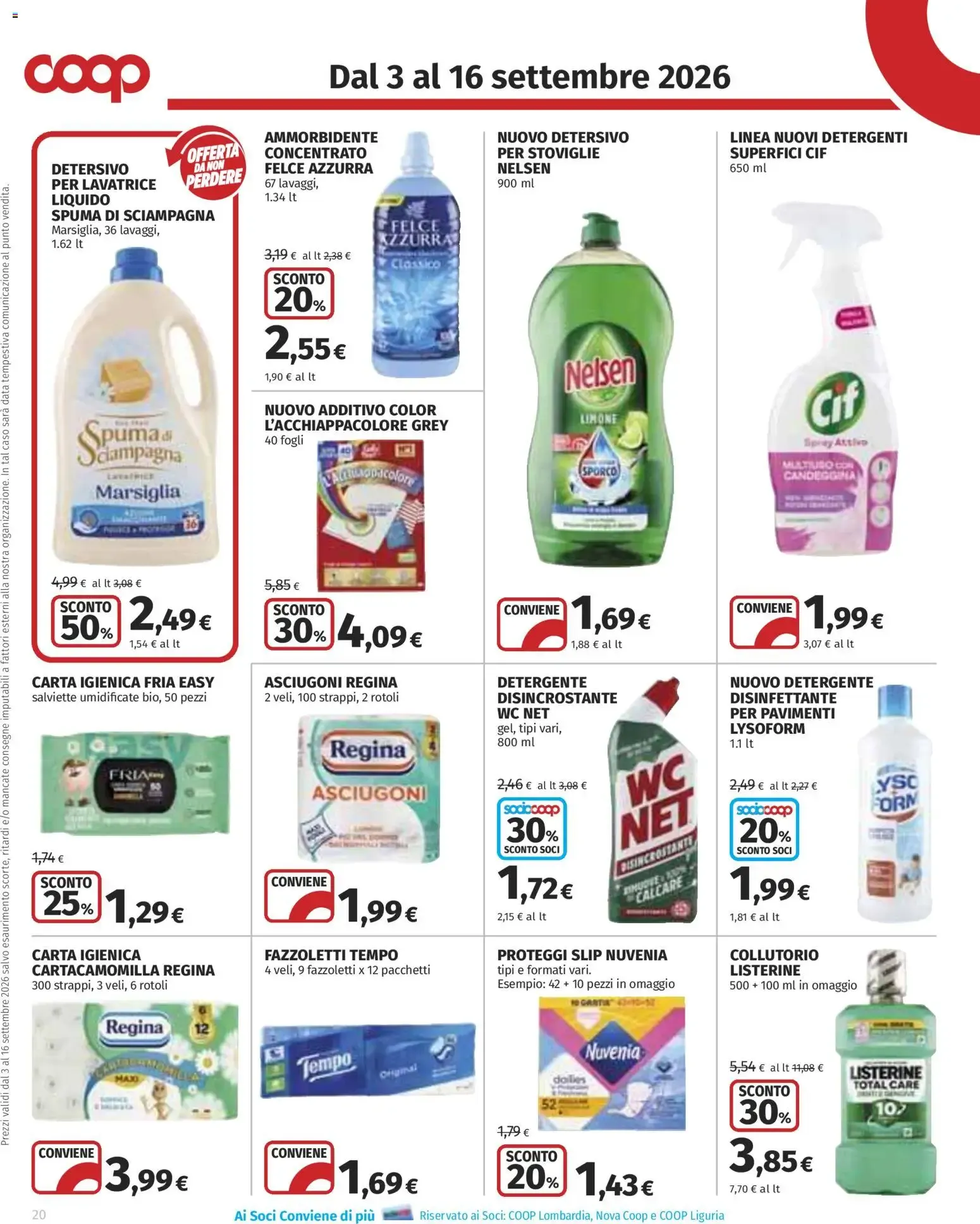 Volantino COOP Anteprima dal 03/09/2026 > NUOVO Promozioni da 3 settembre a 16 settembre di 2026 - Pagina del volantino 20