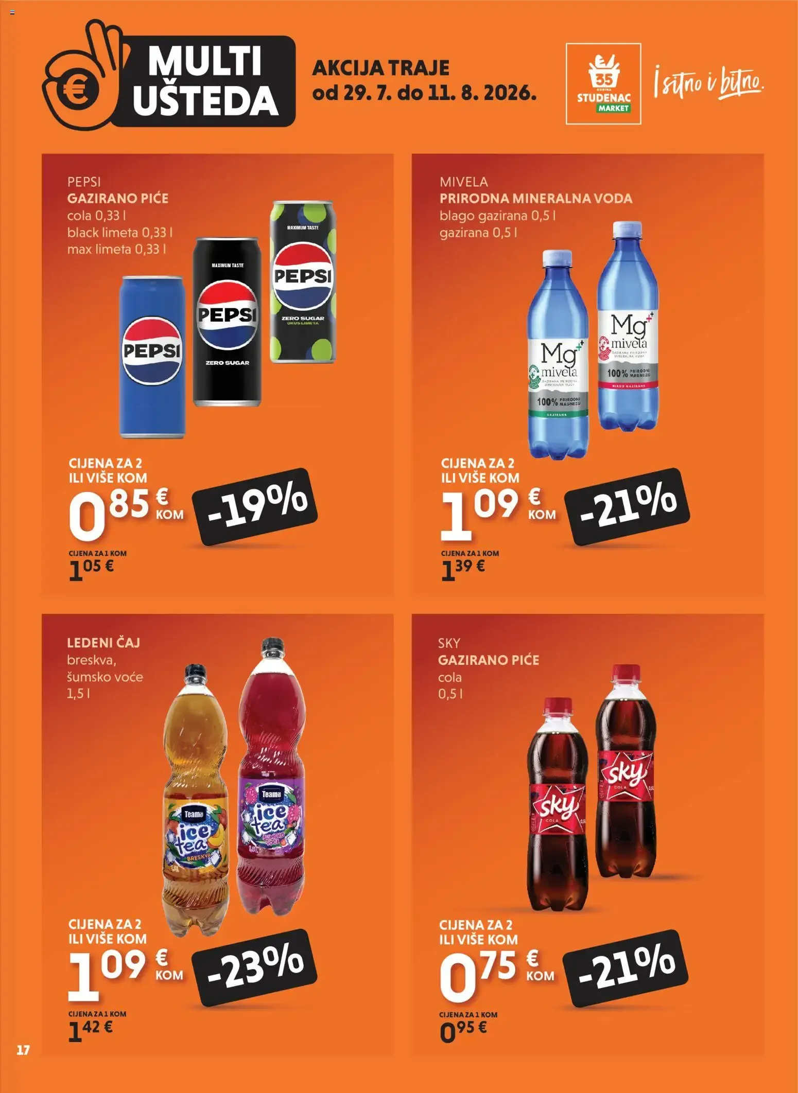 Katalog Multi Ušteda: Uzmi više, plati manje od 29. srpnja do 11. kolovoza 2026. - Pregled Stranica 17