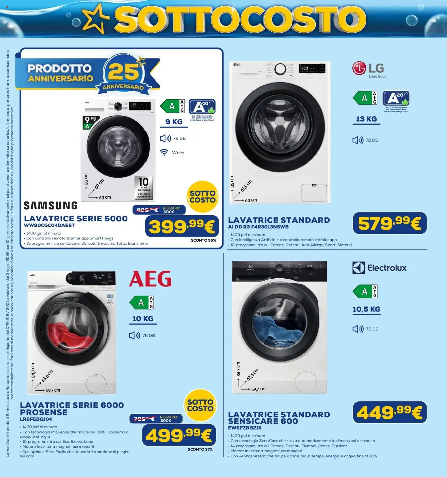 Euronics SOTTO COSTO - Dal 3 al 12 Luglio da 3 luglio a 12 luglio di 2026 - Pagina del volantino 7