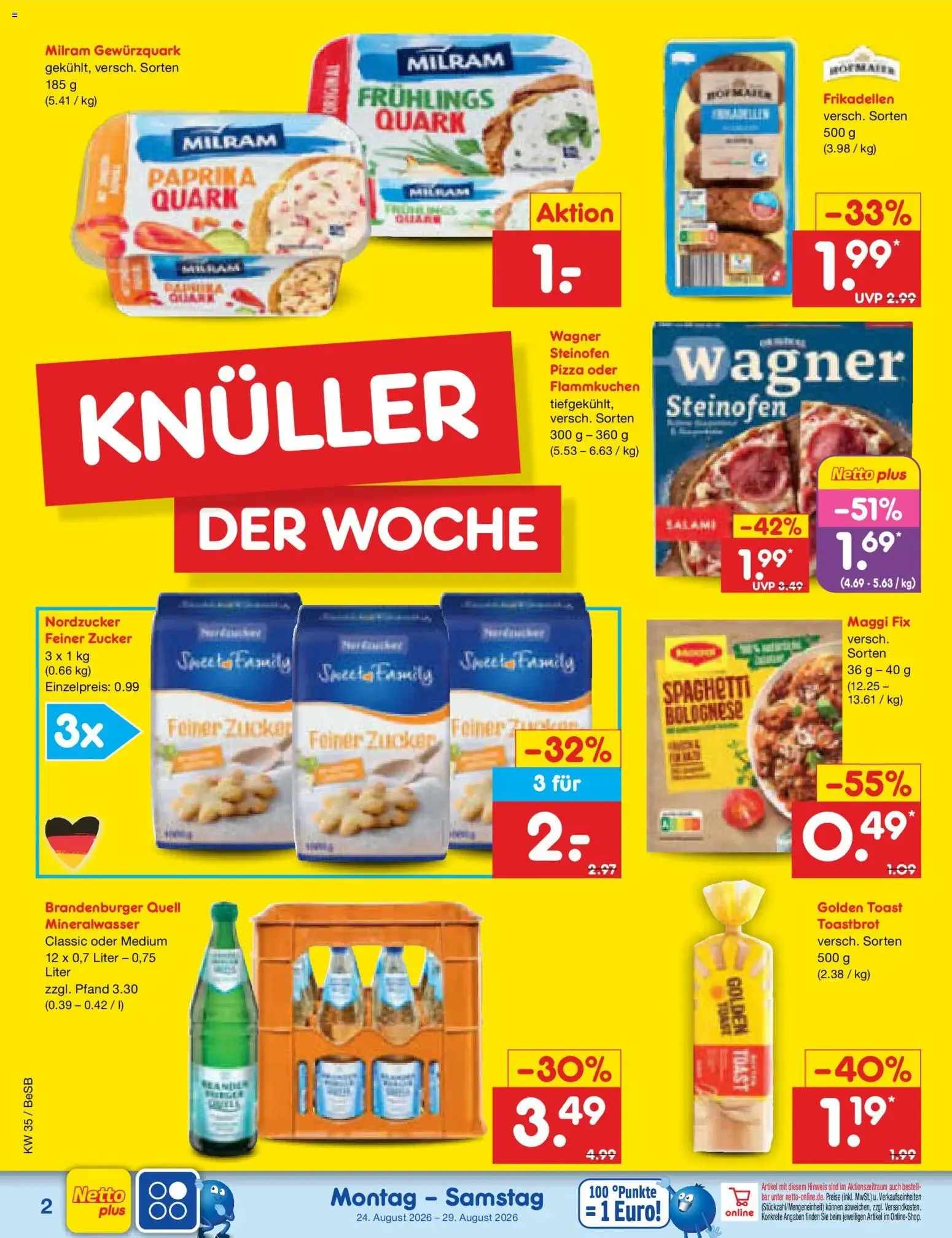 Netto Marken-Discount Prospekt (ab 24.08.2026) » Angebote von 24. August bis 29. August 2026 - Prospekt seite 2