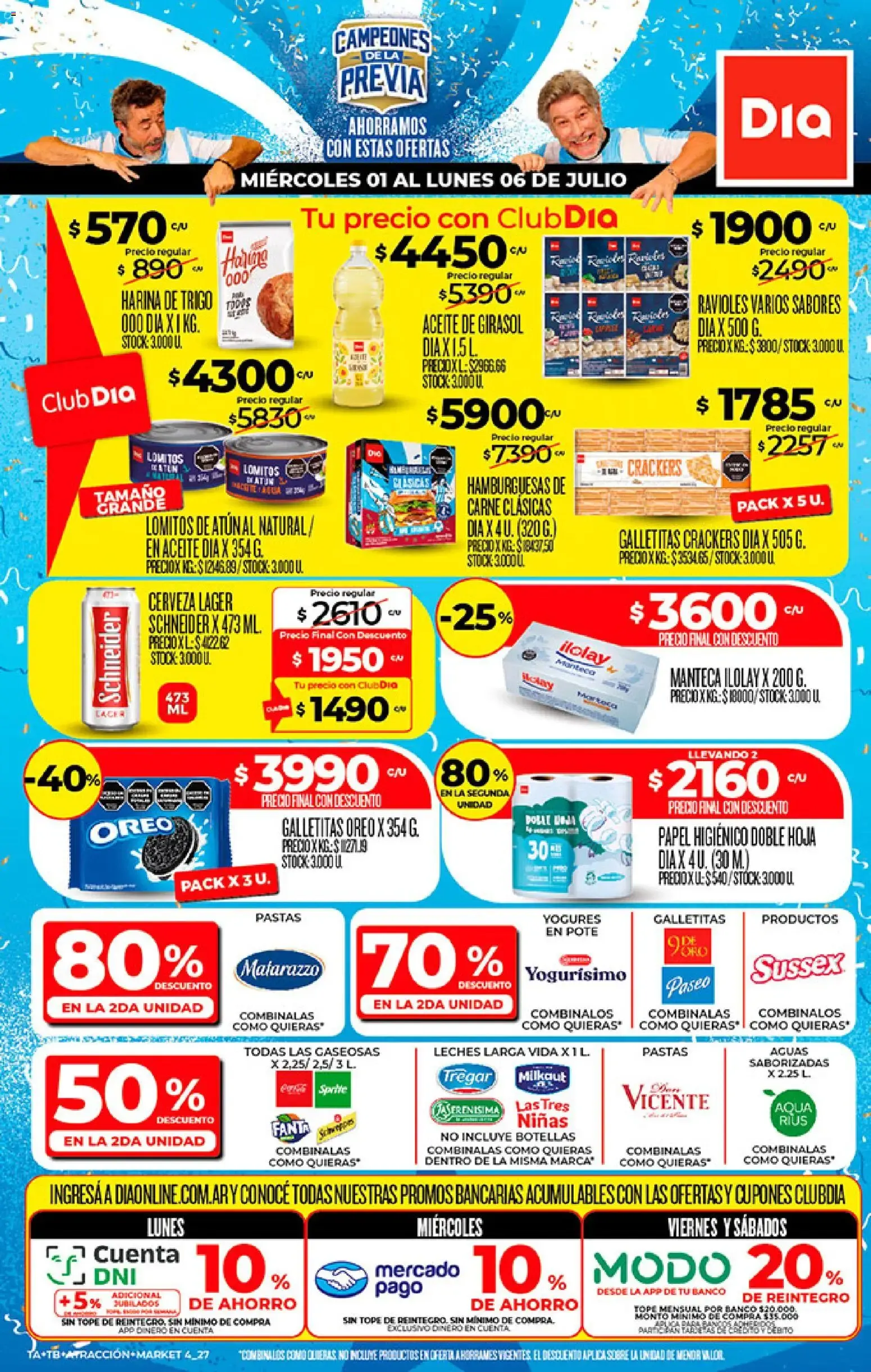 Ofertas de Supermercado DIA Ofertas del 01/07/2026 - 07/07/2026 1 de julio al 7 de julio 2026 - Página 1 del catálogo