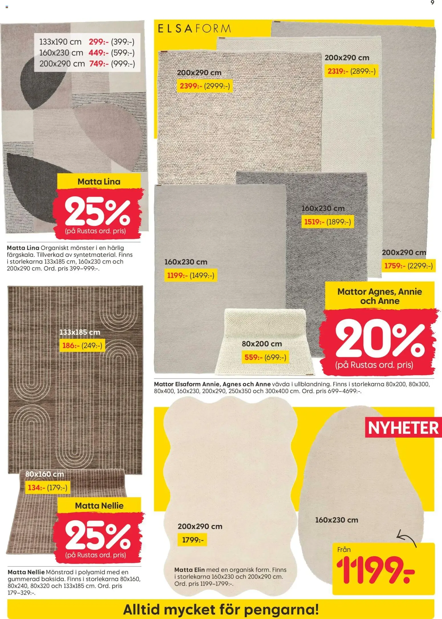 Rusta erbjudanden från 27/07/2026 - 02/08/2026 > Reklamblad nuvarande rabatter från 27 juli till 2 augusti 2026 - Reklamblad sidor 9