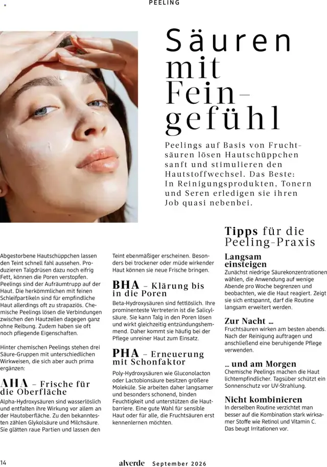 dm Magazin alverde von 1. September bis 30. September 2026 - Prospekt seite 14