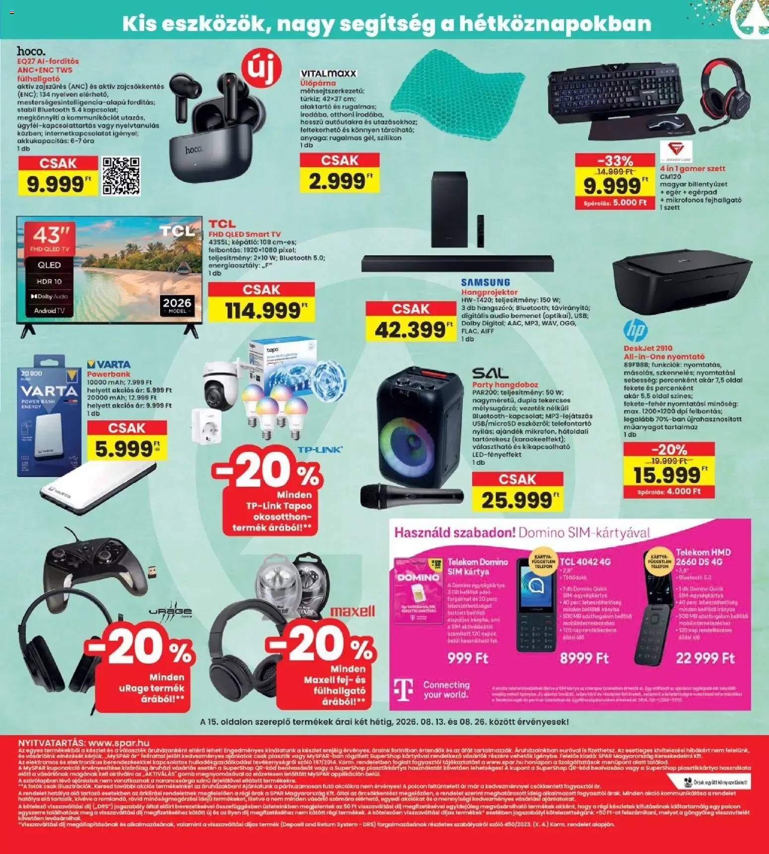 Katalógus Interspar akciós újság - 2026.08.13. -tól/töl > akció, lapozható szórólap 🛍️ augusztus 13.-tól augusztus 19.-ig 2026. - Oldal 15