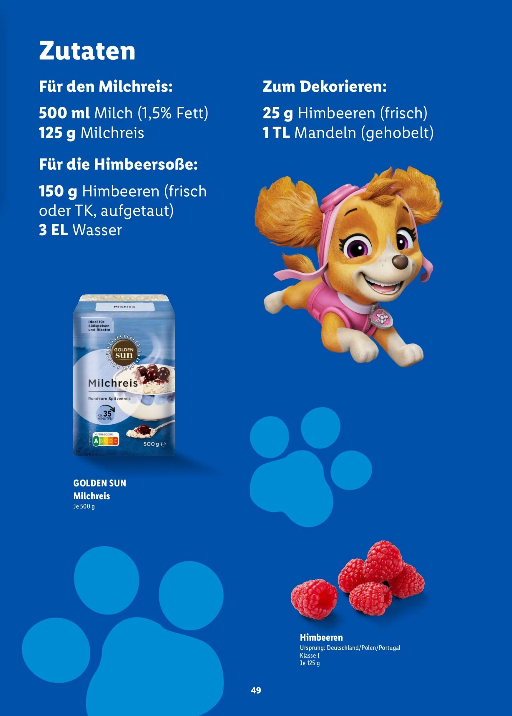 PAW Patrol Rezeptheft von 20. Juli bis 23. August 2026 - Prospekt seite 49