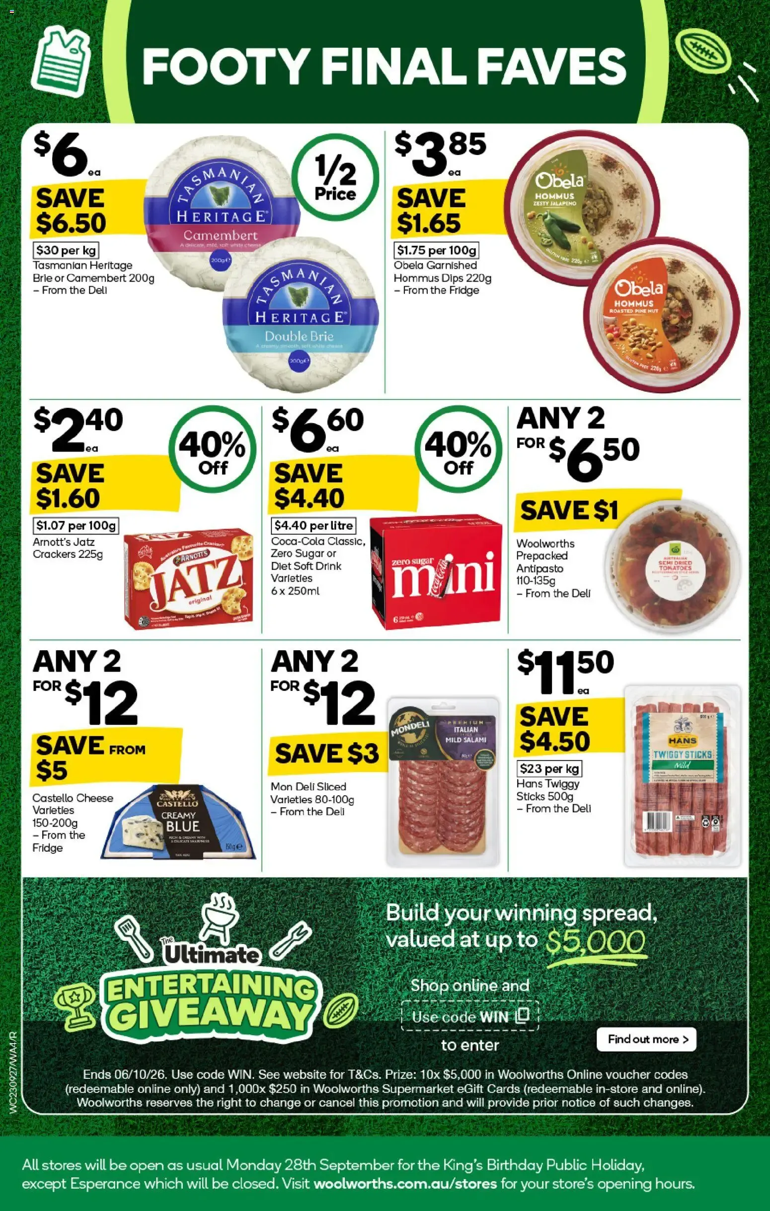 Woolworths - Footy Faves - Catalogue valid from 23 September to 29 September 2026 - page 4