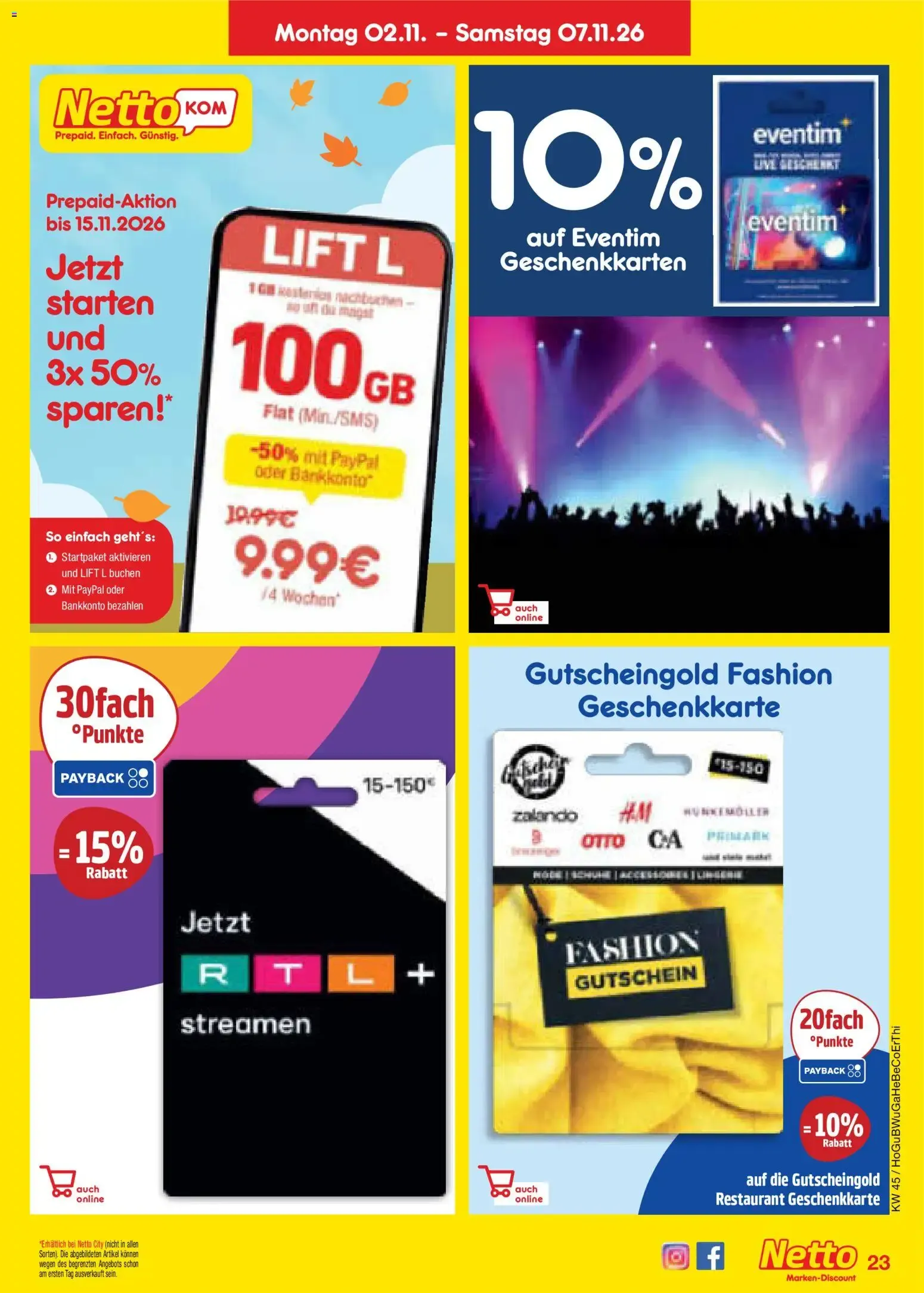 Netto Marken-Discount Prospekt (ab 02.11.2026) » Angebote von 2. November bis 7. November 2026 - Prospekt seite 33