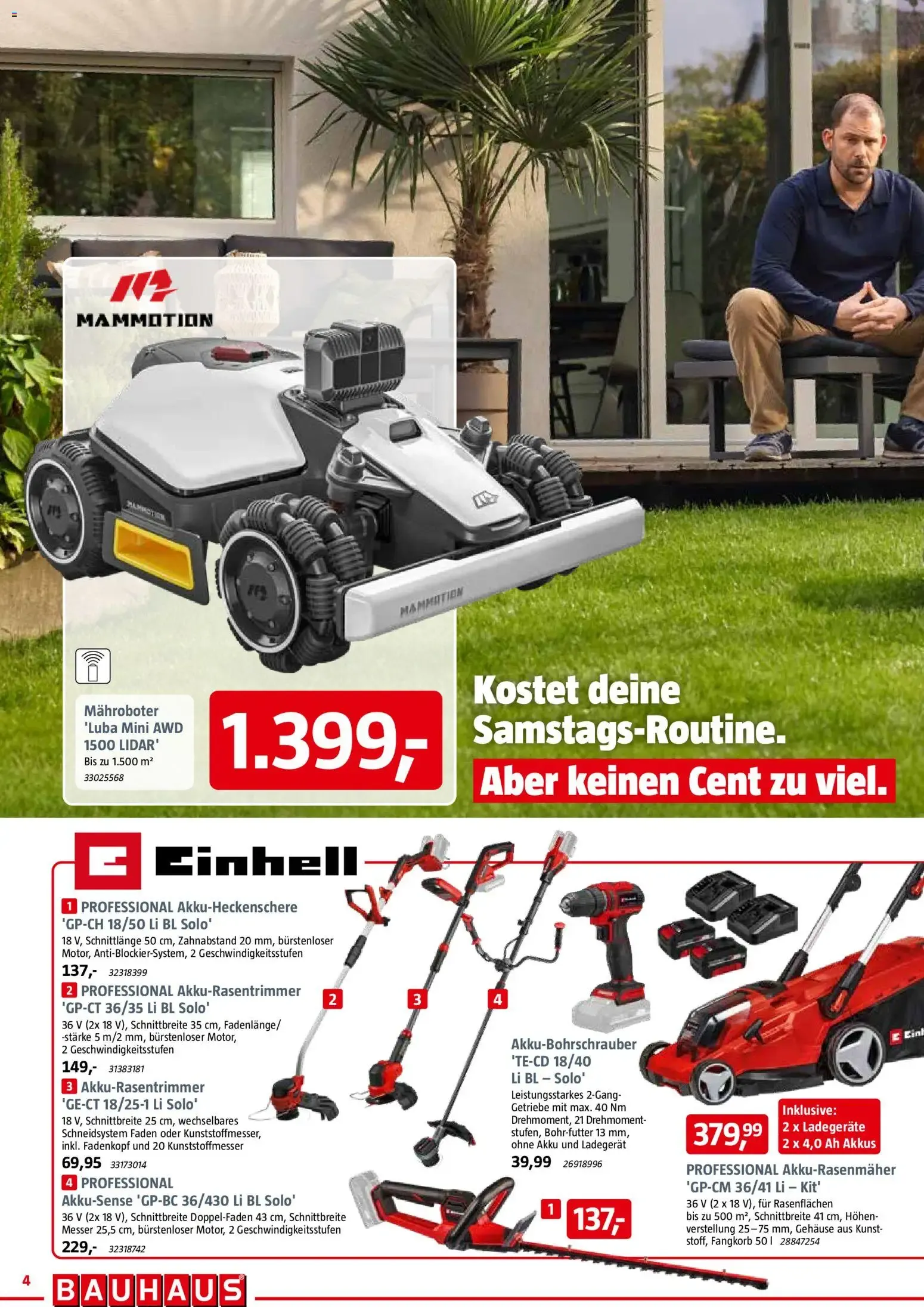 Bauhaus Prospekt (ab 30.05.2026) zum Blättern von 30. Mai bis 13. Juni 2026 - Prospekt seite 4