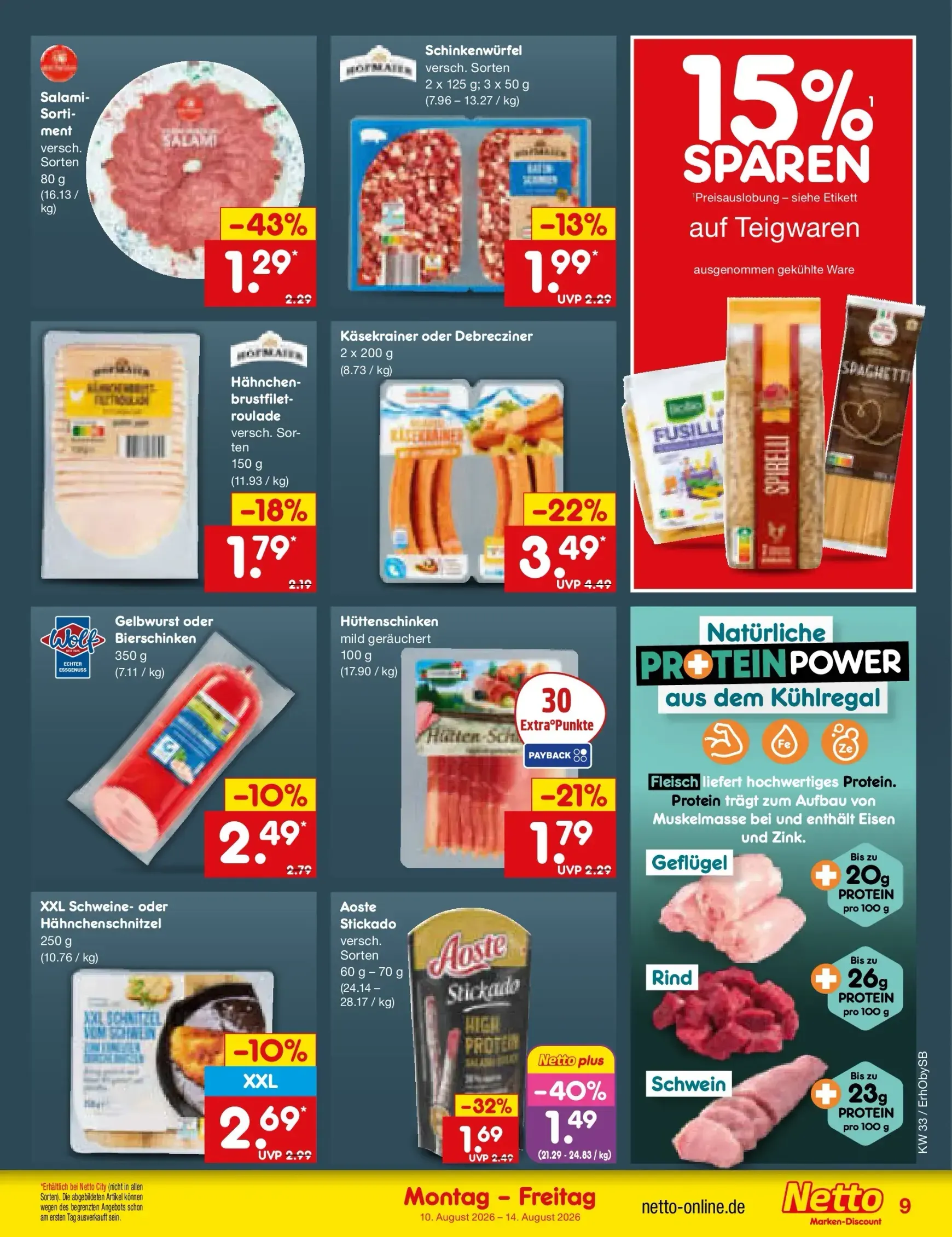 Netto Marken Discount Prospekt nächste Woche – von Montag 10.08.2026 bis Freitag 14.08.2026 von 10. August bis 14. August 2026 - Prospekt seite 10