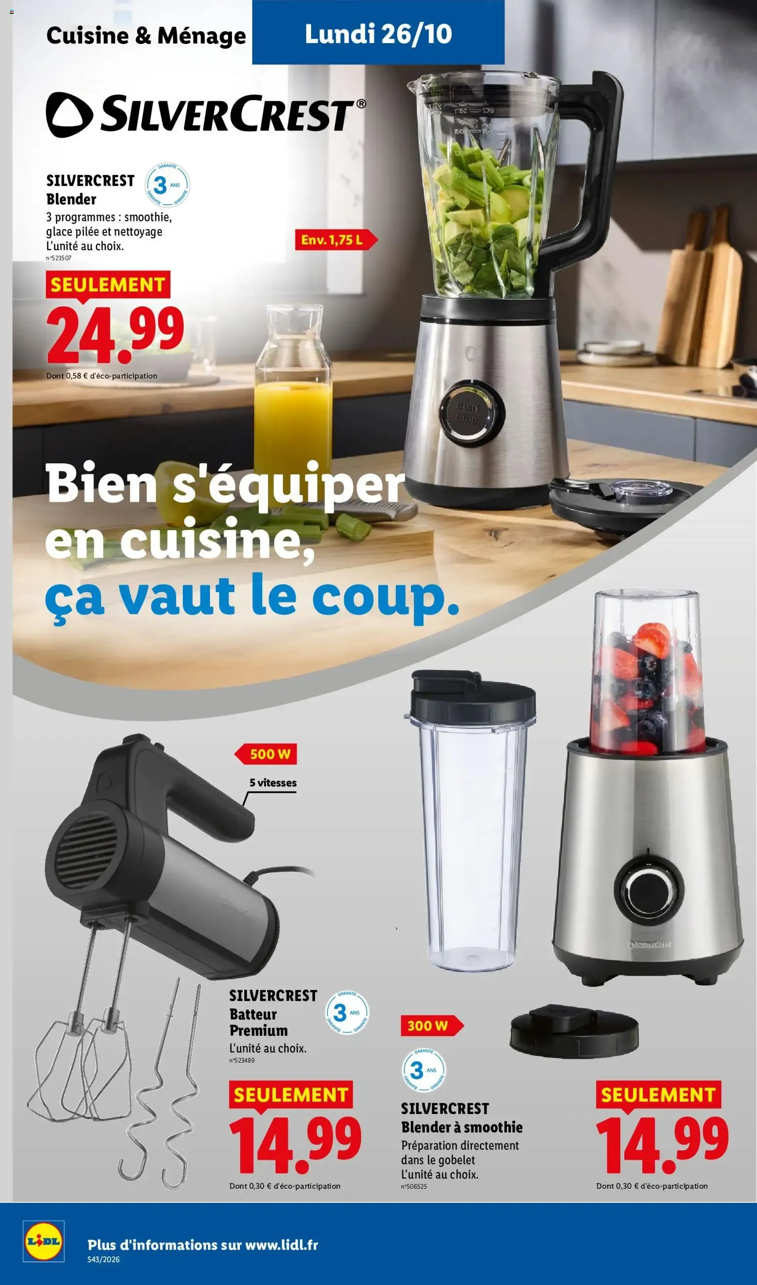 Lidl: Le Moins Toujours Plus du 22 octobre au 28 octobre 2026 - Catalogue page 54
