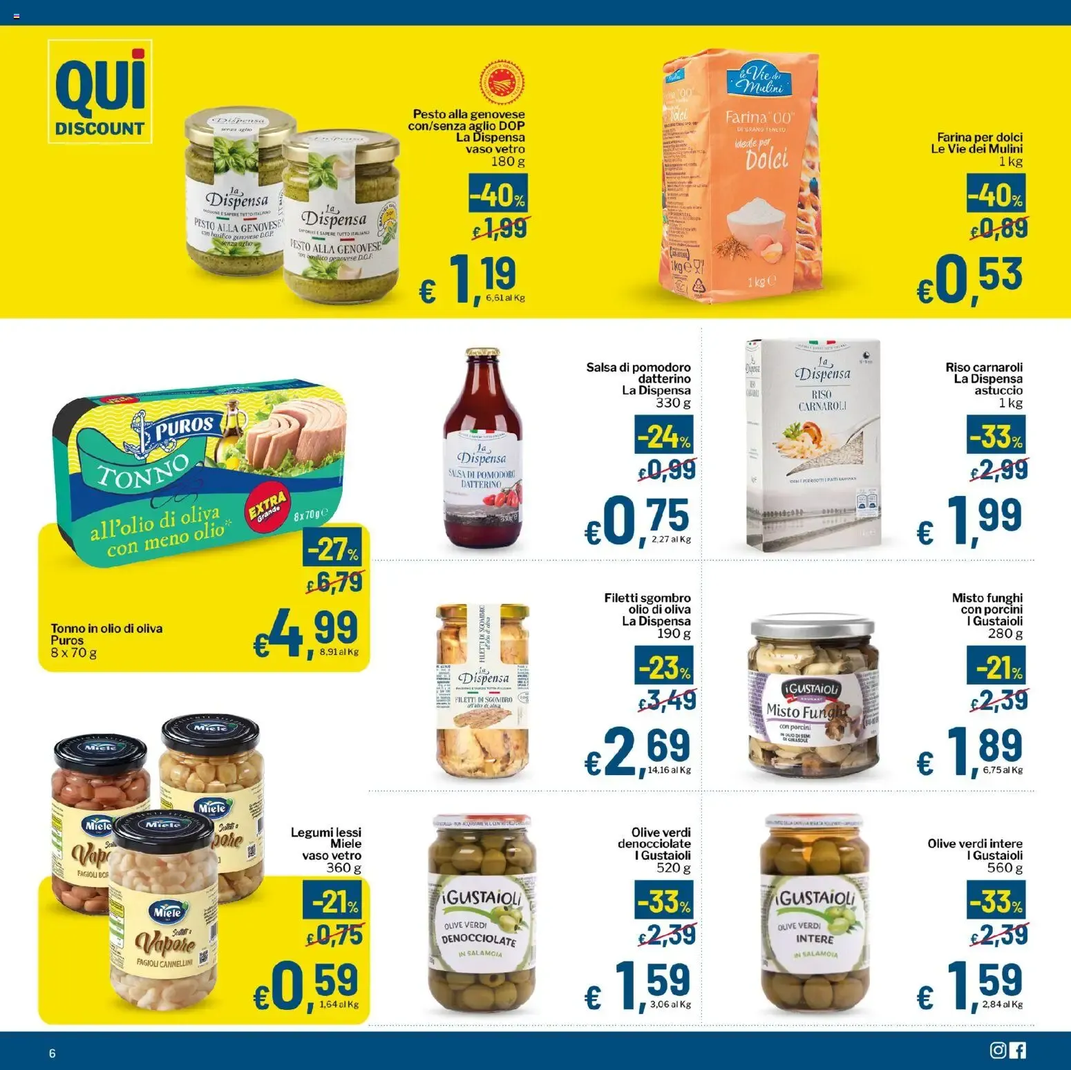 Qui Discount volantino dal 20/10/2026 - online Offerte da 20 ottobre a 1 novembre di 2026 - Pagina del volantino 6