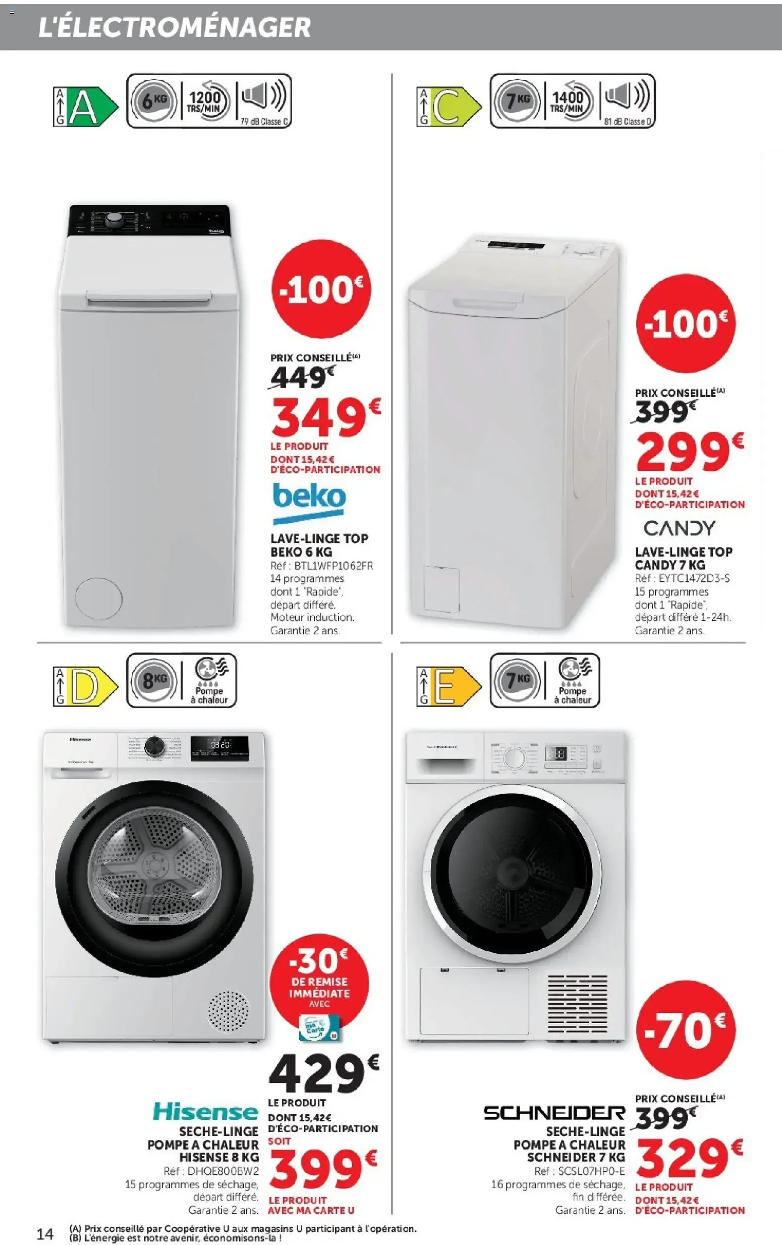 Hyper U - Les prix bas de la semaine à partir du 29/09/2026 - promo en ligne du 29 septembre au 11 octobre 2026 - Catalogue page 14