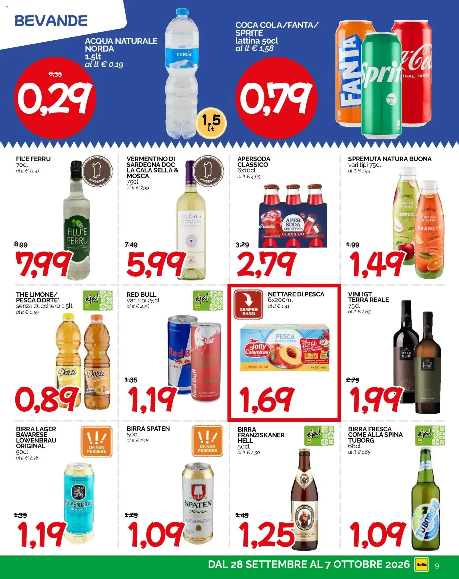 HarDis volantino dal 28/09/2026 - online Offerte da 28 settembre a 7 ottobre di 2026 - Pagina del volantino 9