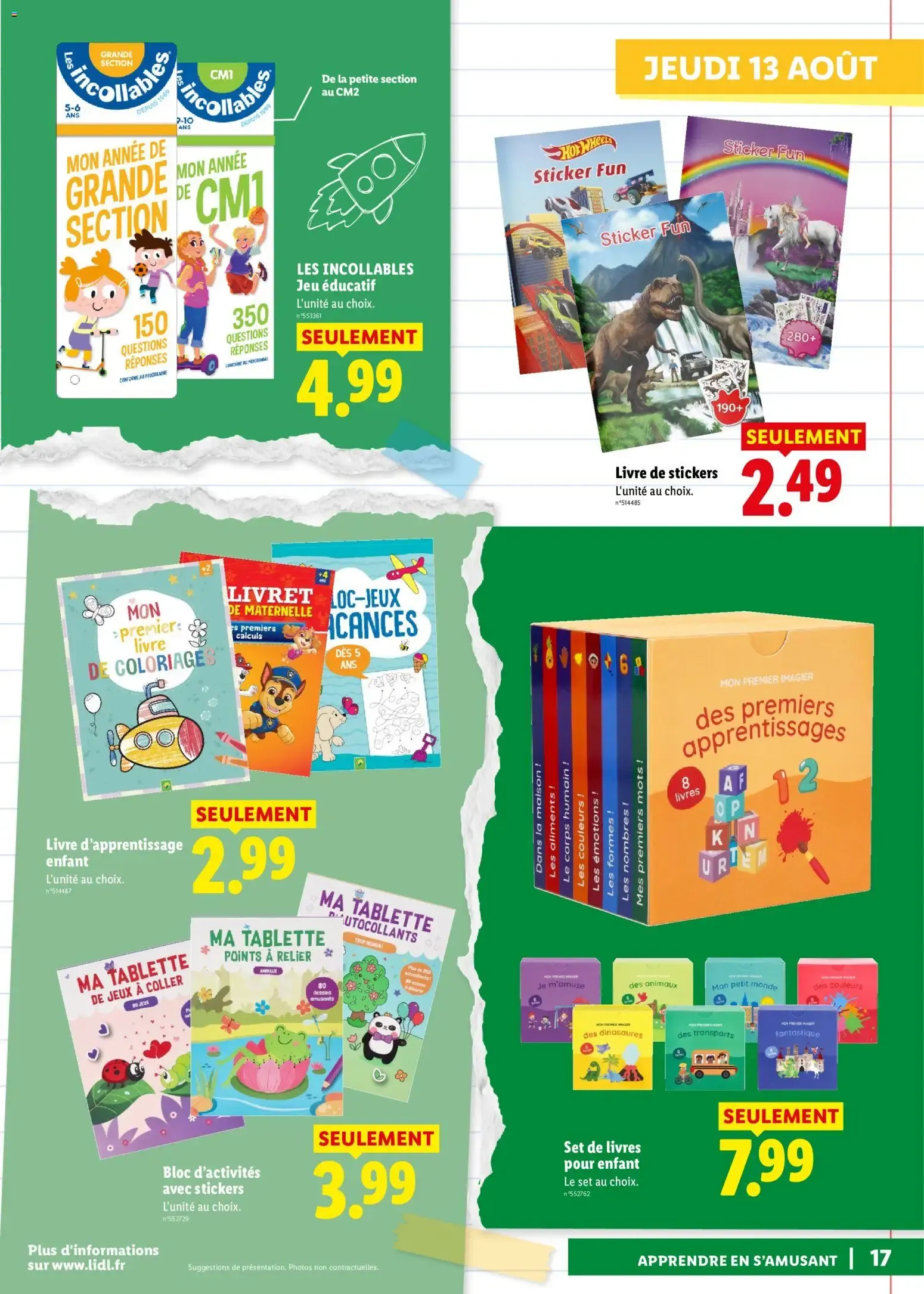 Lidl: Préparez la rentrée ! du 13 août au 20 août 2026 - Catalogue page 17