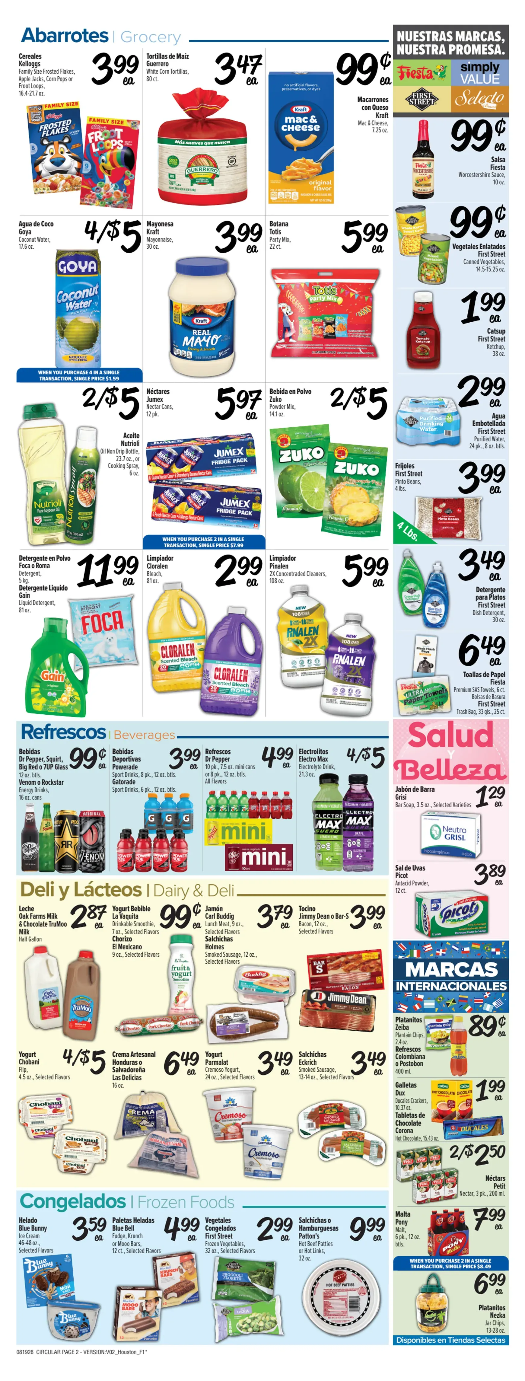 Weekly promotion Current Fiesta Mart leaflet valid from Wednesday 08/19/2026 to Tuesday 08/25/2026 spanning from August 19 to August 25 2026 - Page 2 for Catalogue 365
