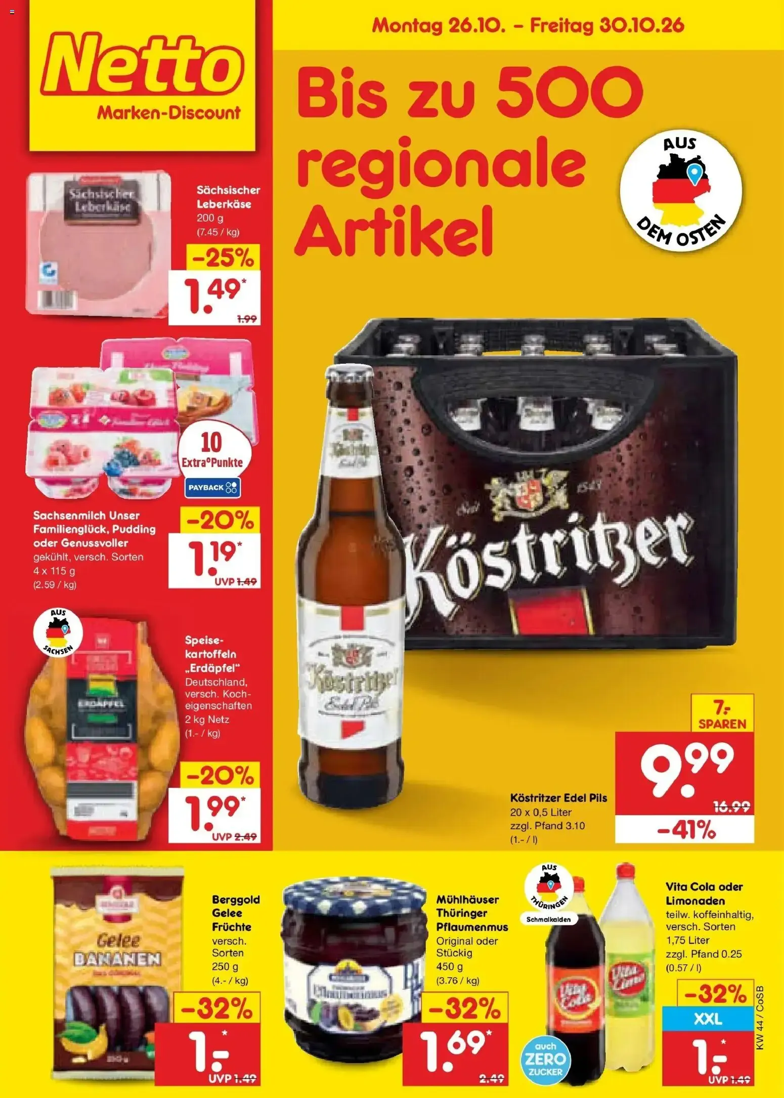Netto Marken-Discount Prospekt Leipzig (ab 26.10.2026) » Angebote von 26. Oktober bis 30. Oktober 2026 - Prospekt seite 1