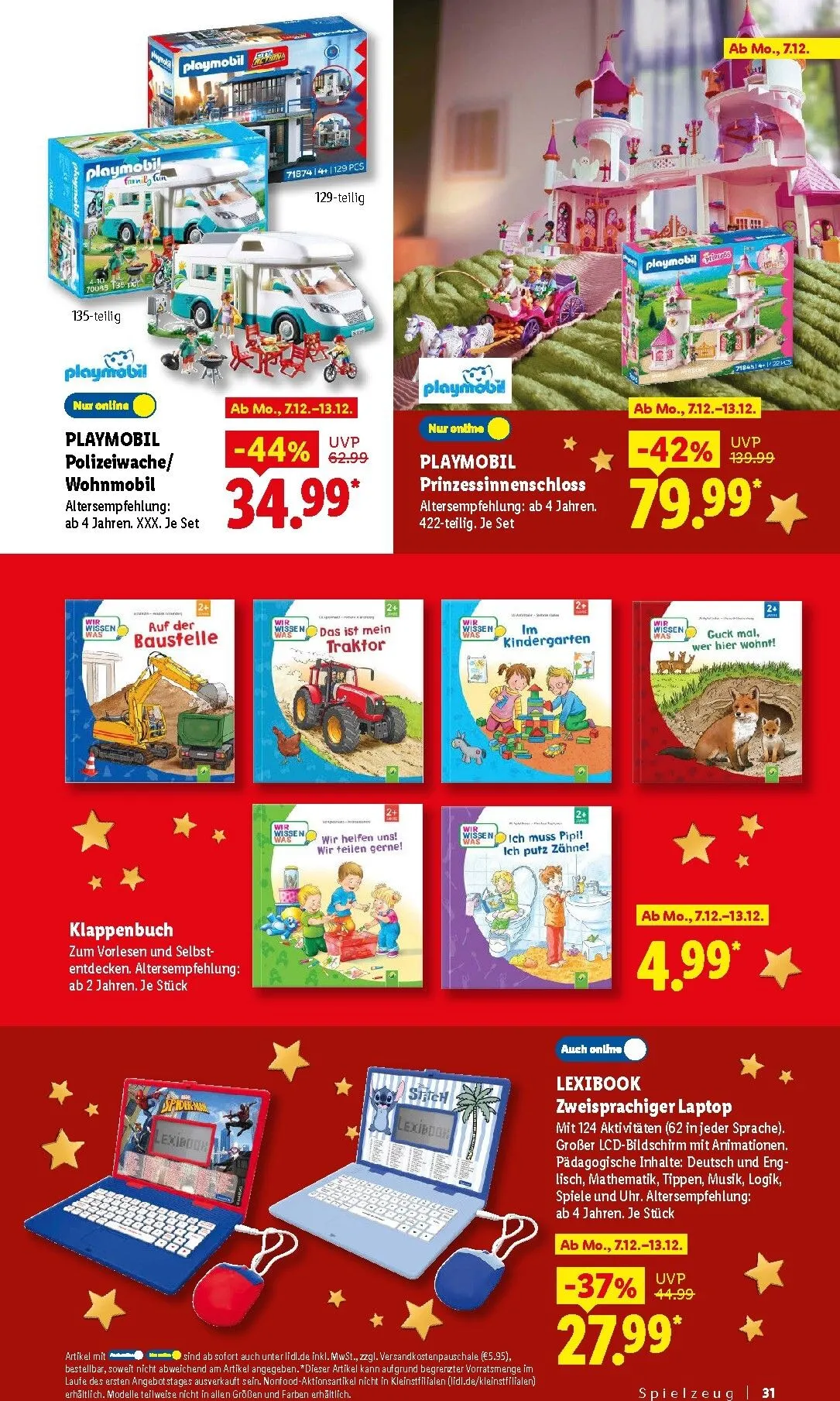 Die Magie des Schenkens lohnt sich. Entdecke zahlreiche Geschenkideen von 26. Oktober bis 24. Dezember 2026 - Prospekt seite 31