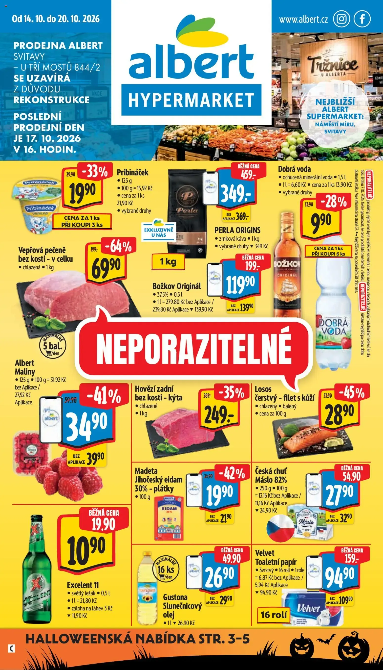 Albert leták - Hypermarket - Svitavy od 14.10.2026 - Akční leták - 14. října 20. října 2026 - Page 1