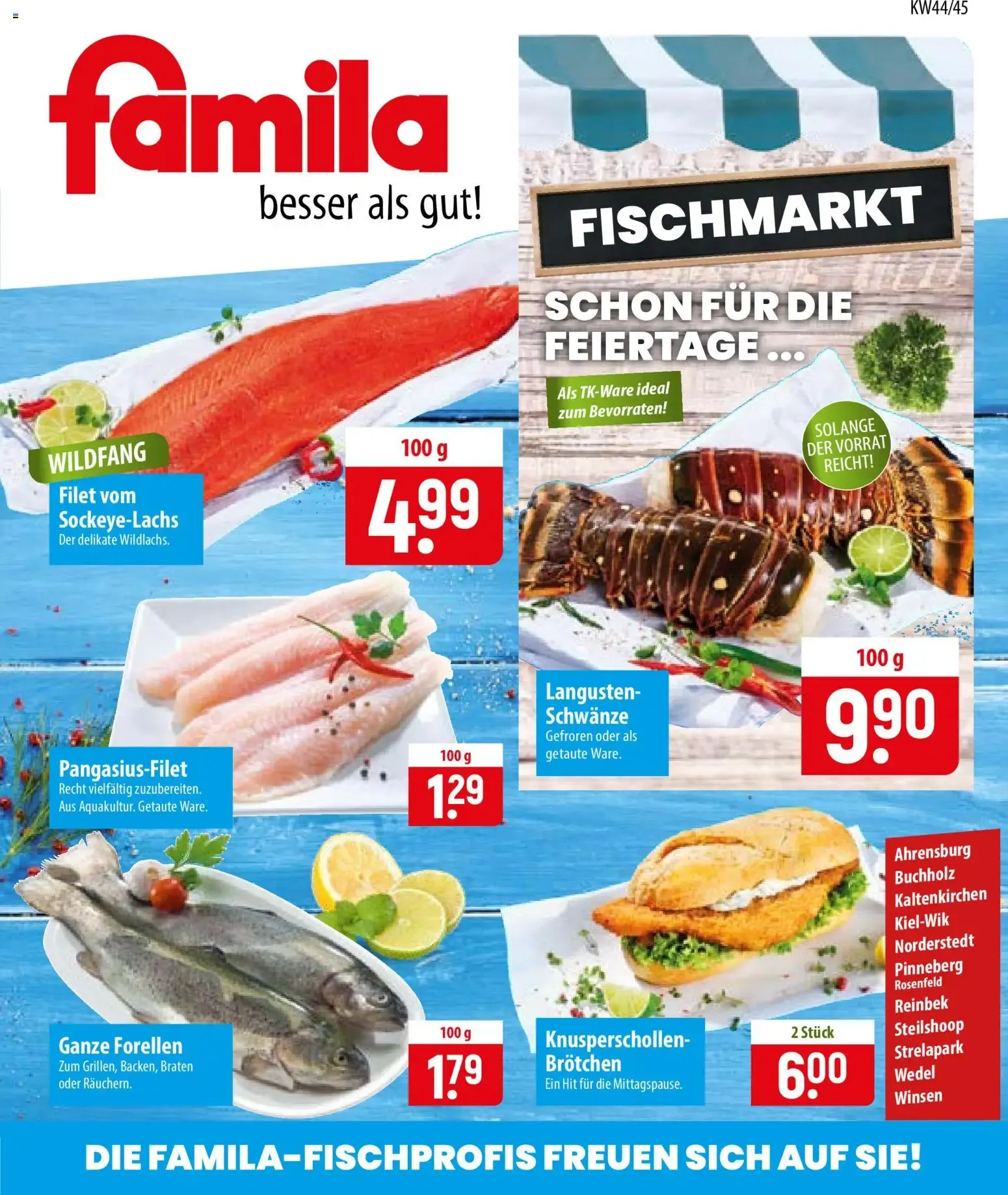 Famila Fischmarkt (ab 26.10.2026) zum Blättern von 26. Oktober bis 8. November 2026 - Prospekt seite 1