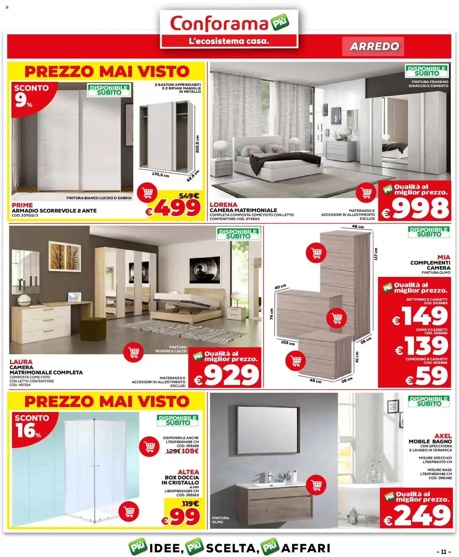 Nuovo Conforama volantino dal 24/08/2026 > offerte anteprima 🛍️ da 24 agosto a 20 settembre di 2026 - Pagina del volantino 11