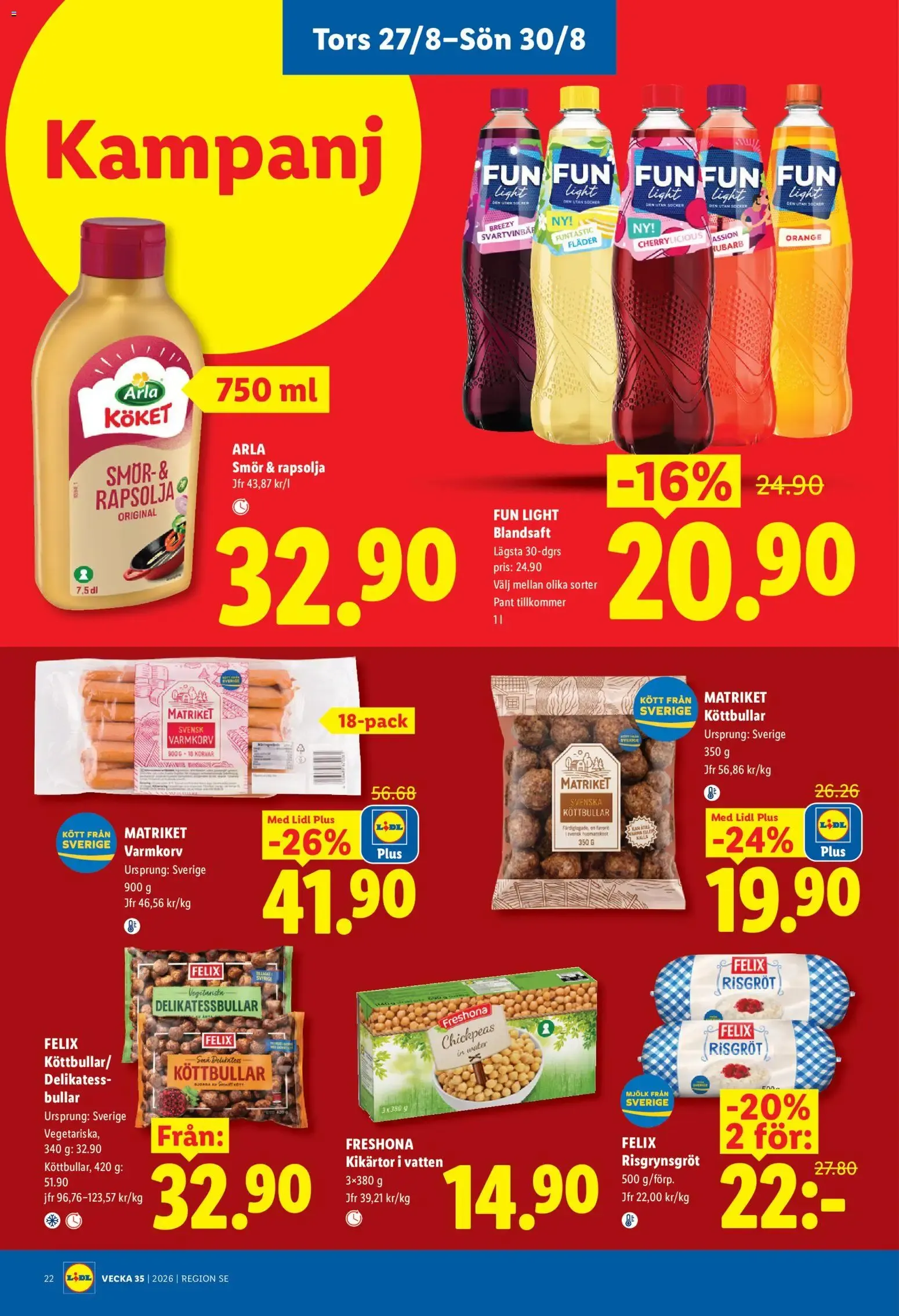 Lidl erbjudanden från 24/08/2026 - 30/08/2026 > Reklamblad nuvarande rabatter från 24 augusti till 30 augusti 2026 - Reklamblad sidor 25