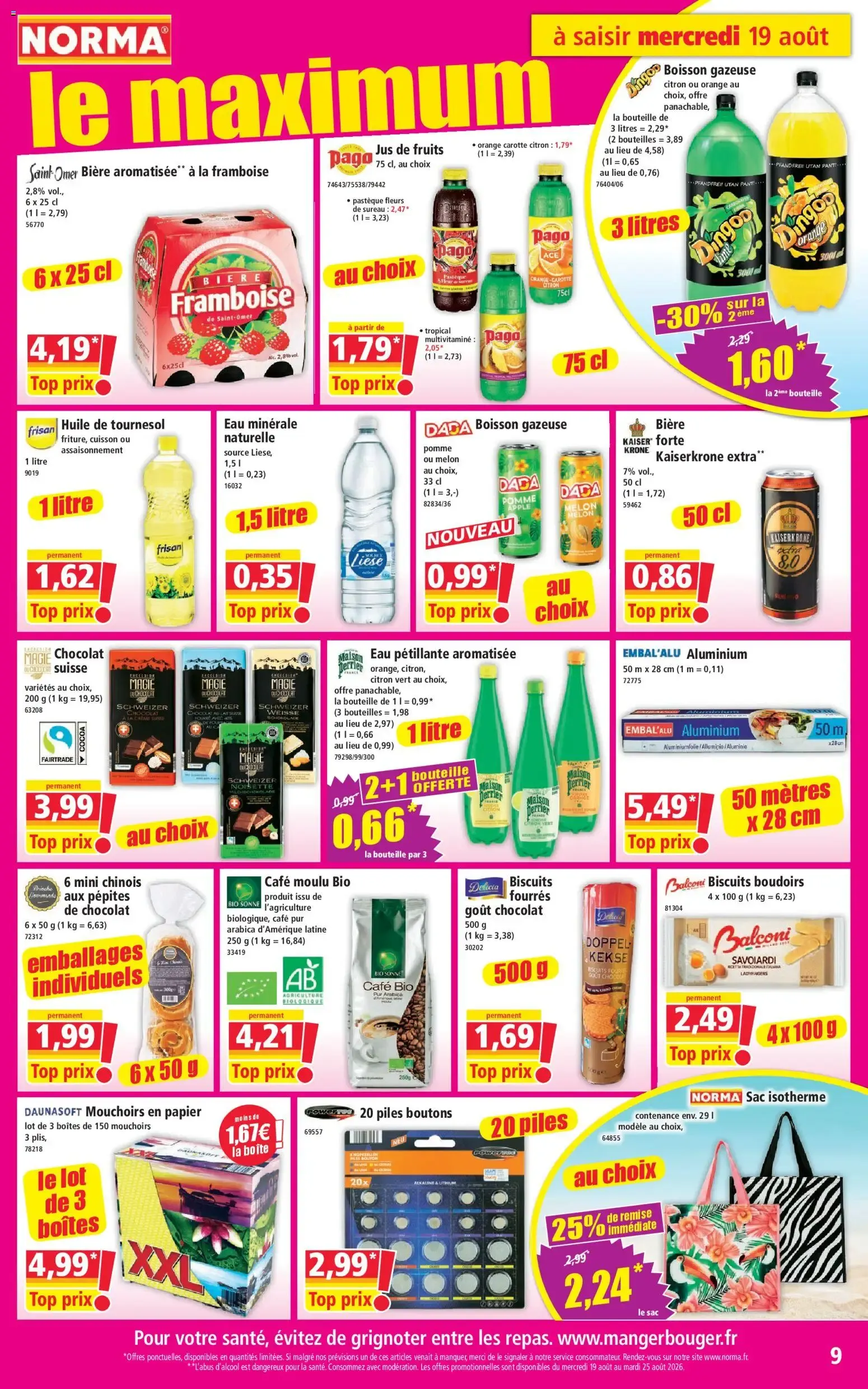 Norma Votre Discounter Régional du 19 août au 25 août 2026 - Catalogue page 9