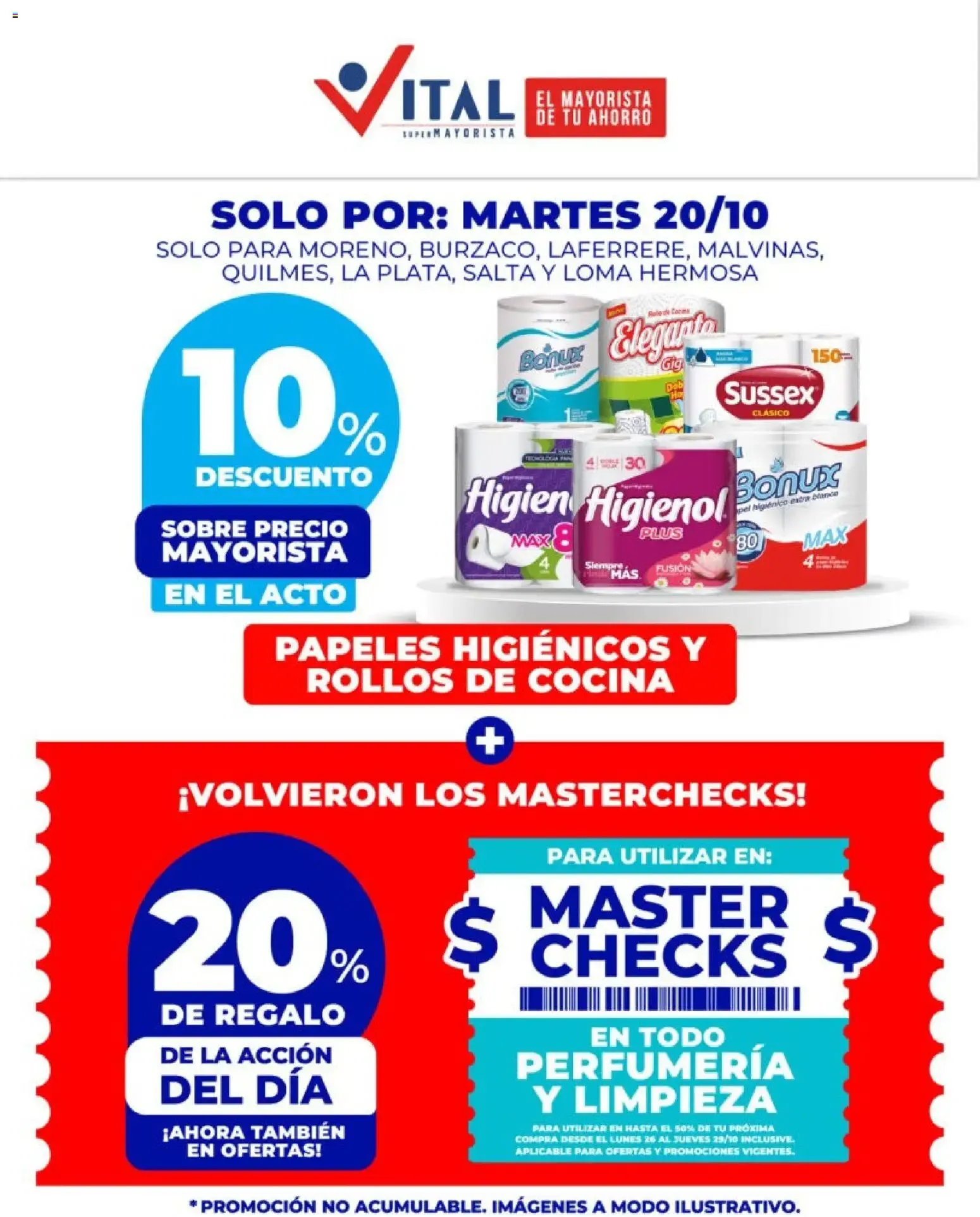 Ofertas de Vital - Martes 20/10 20 de octubre al 20 de octubre 2026 - Página 1 del catálogo