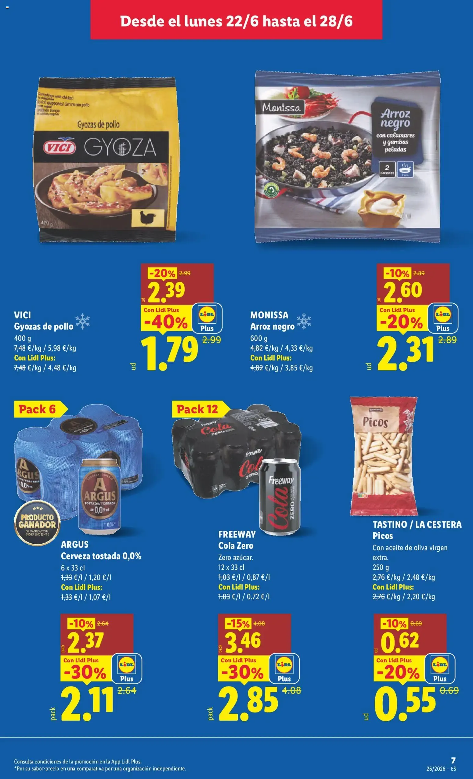 Catálogo de Lidl folleto del 22/06/2026 | Ofertas 22 de junio al 28 de junio 2026 - Página 7