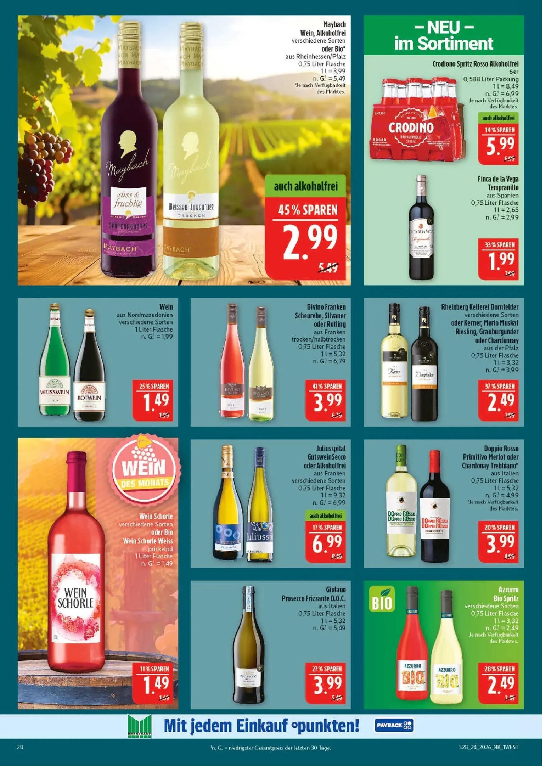 Marktkauf Prospekt – von Montag 08.06.2026 bis Samstag 13.06.2026 von 8. Juni bis 13. Juni 2026 - Prospekt seite 28