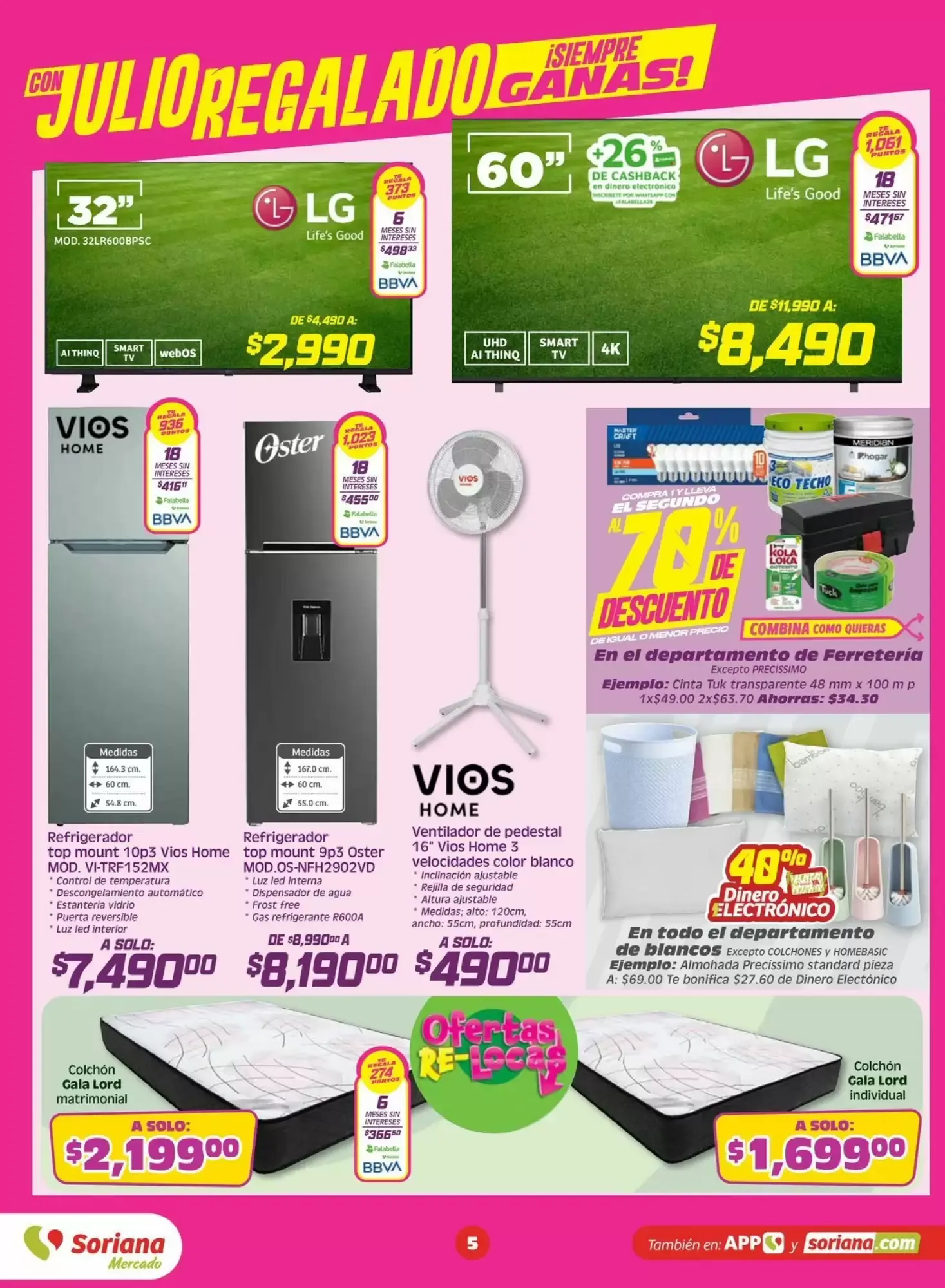 Catálogo de Folleto Soriana Mercado semana 26 26 de junio al 2 de julio 2026 - Pagina 5