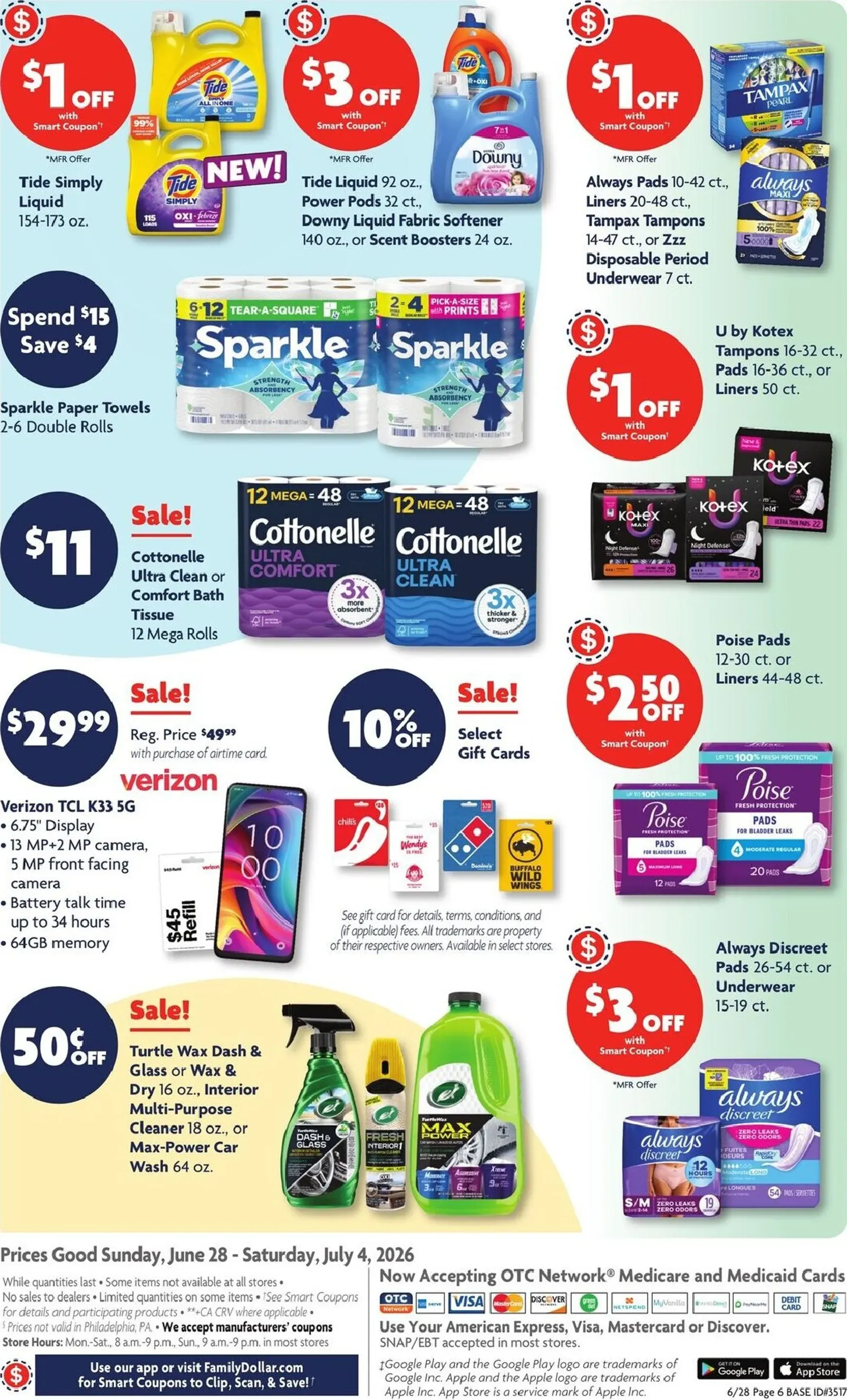 Weekly ad Current Family Dollar - Savings leaflet valid from Sunday 06/28/2026 to Saturday 07/04/2026 from June 28 to July 4 2026 - Page 6