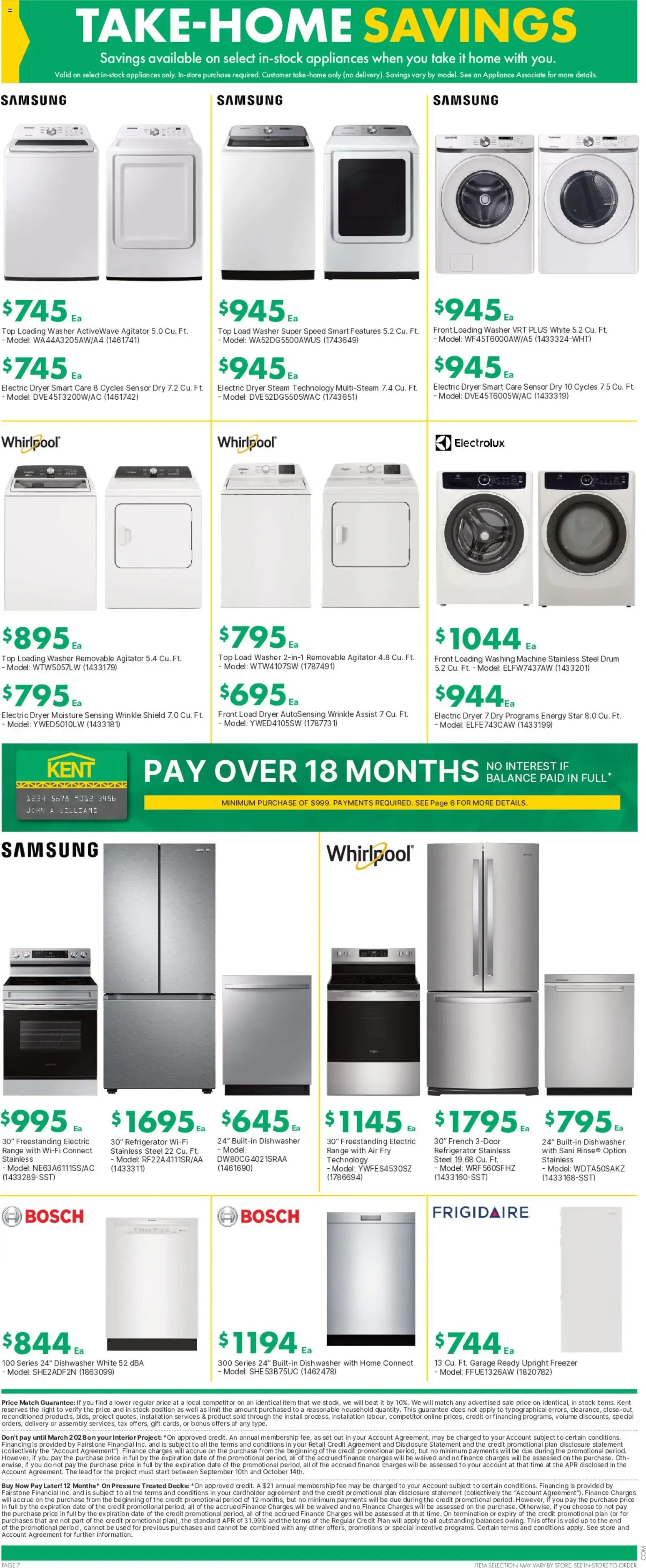 Kent weekly flyer / circulaire from Oct 1, 2026 > weekly specials & deals from October 1 to October 7 2026 - flyer page 8