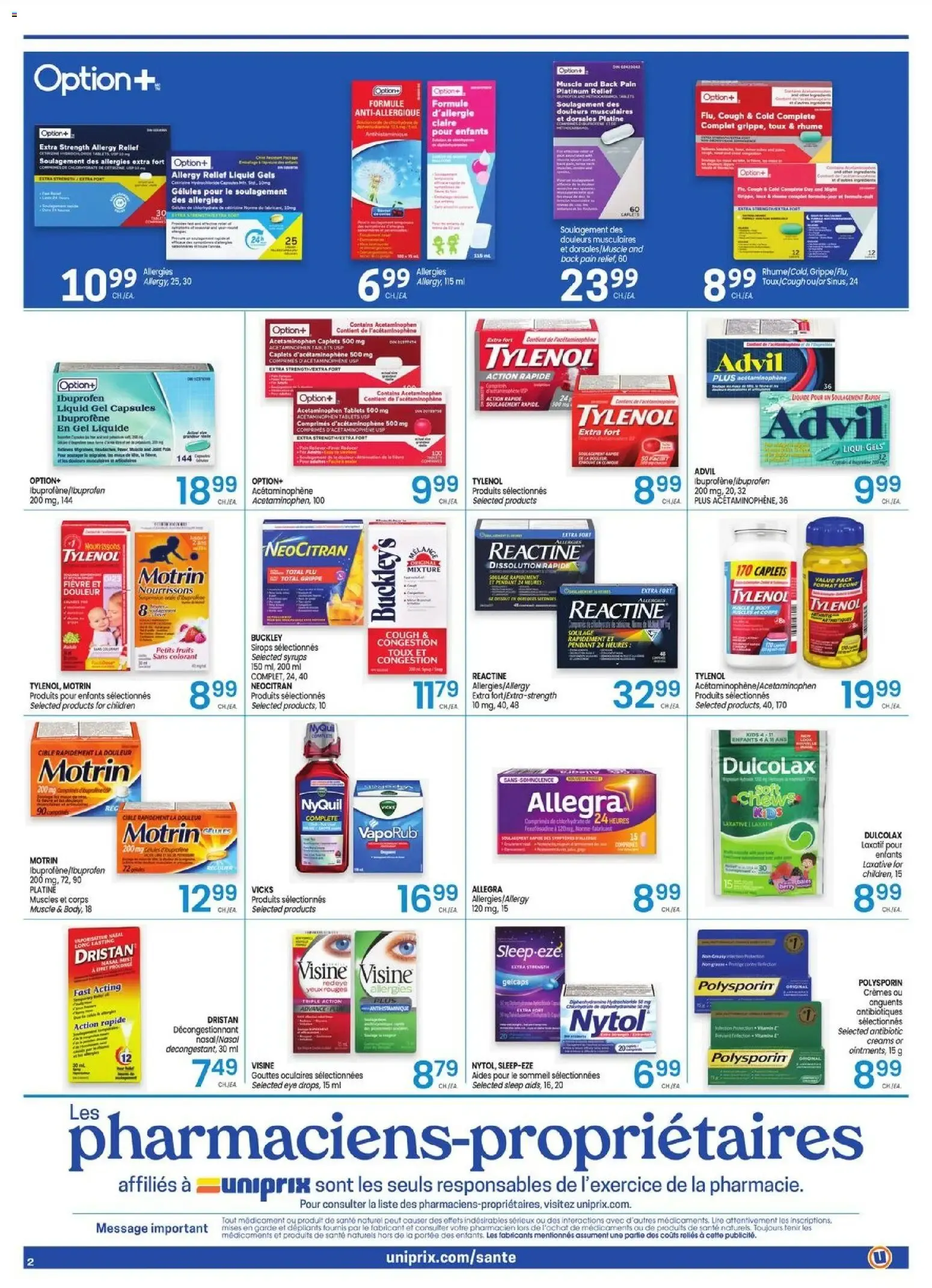 Uniprix Santé - Grande Vente Anniversaire from September 24 to September 30 2026 - flyer page 2