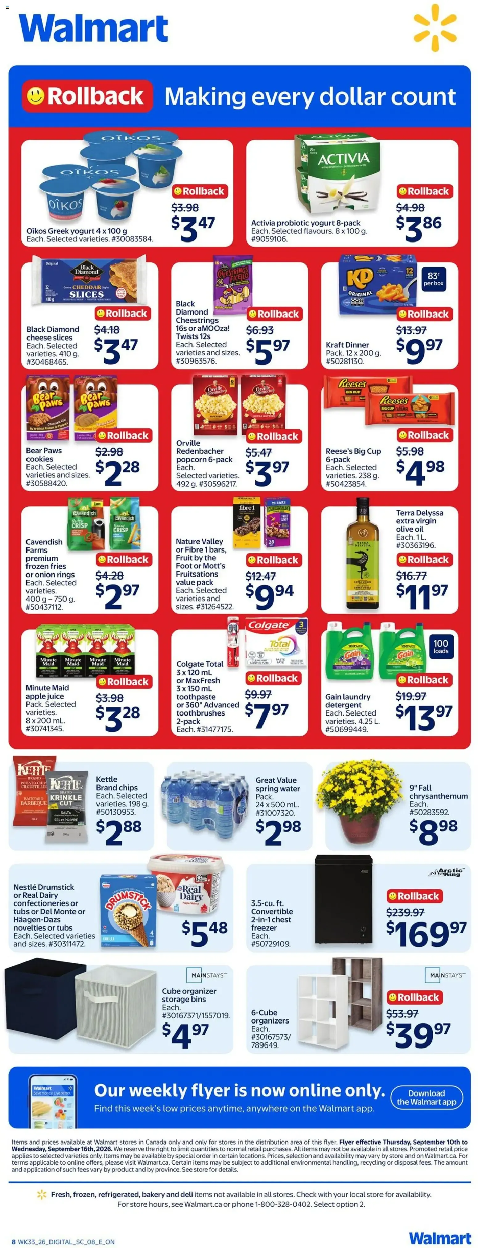 Walmart weekly flyer from Sep 10, 2026 > weekly specials & deals from September 10 to September 16 2026 - flyer page 2