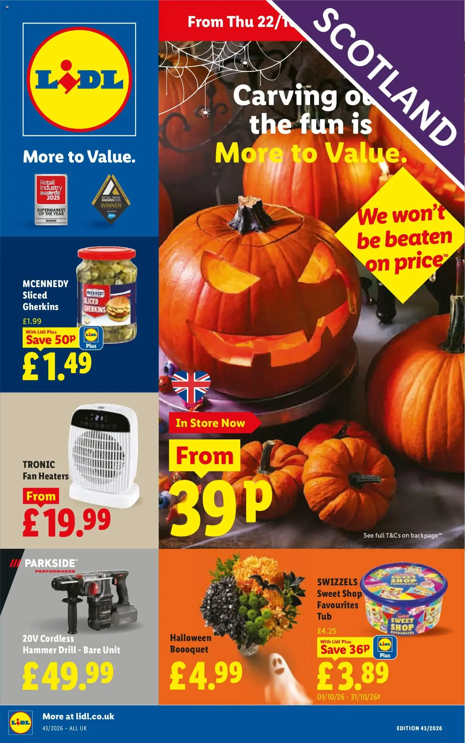 Weekly offers Lidl Scotland (22/10/2026 - 28/10/2026) - Offers Online from 22 October to 28 October 2026 - Catalogue Page 1